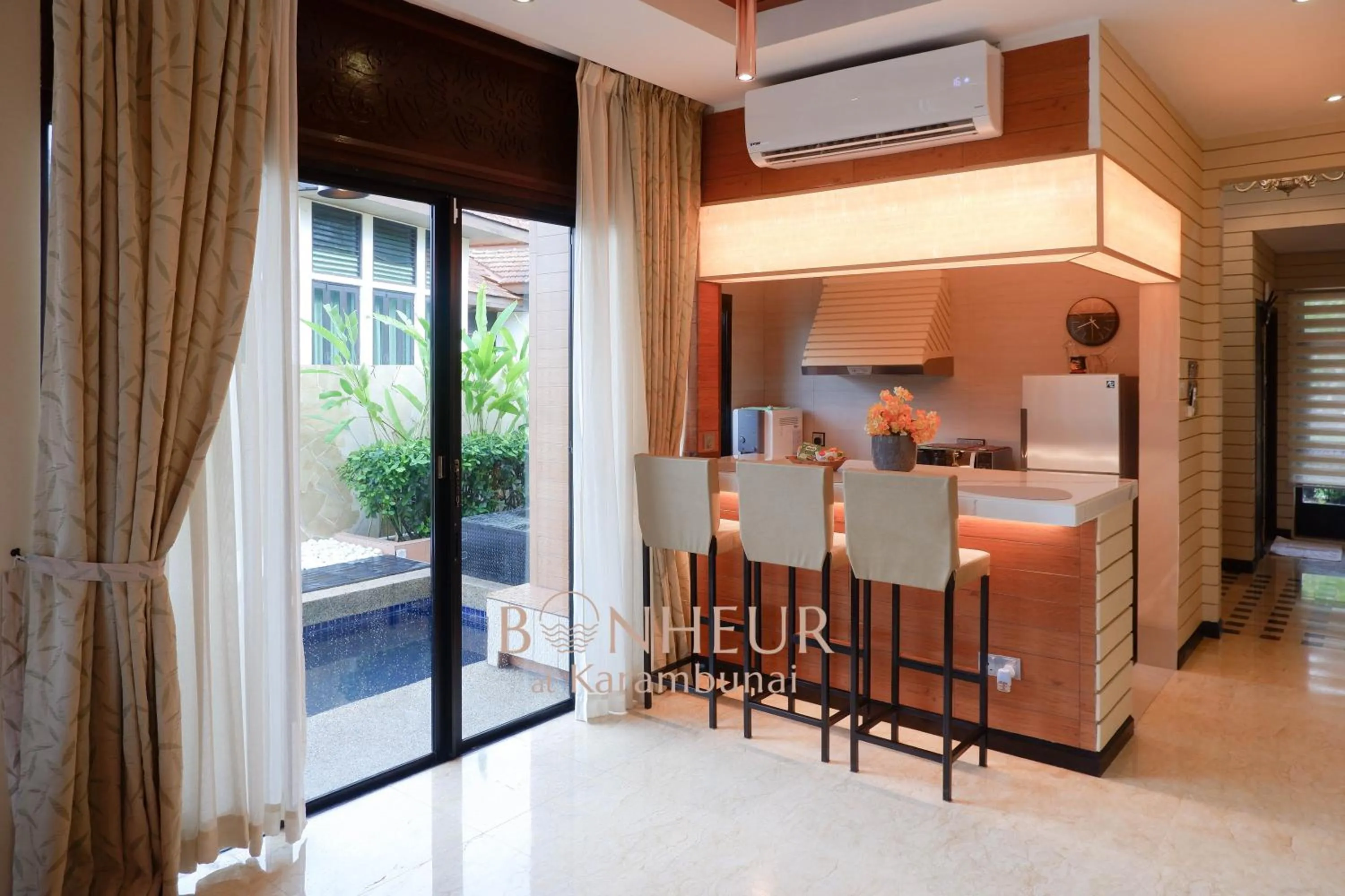 Kitchen or kitchenette in Bonheur at Karambunai