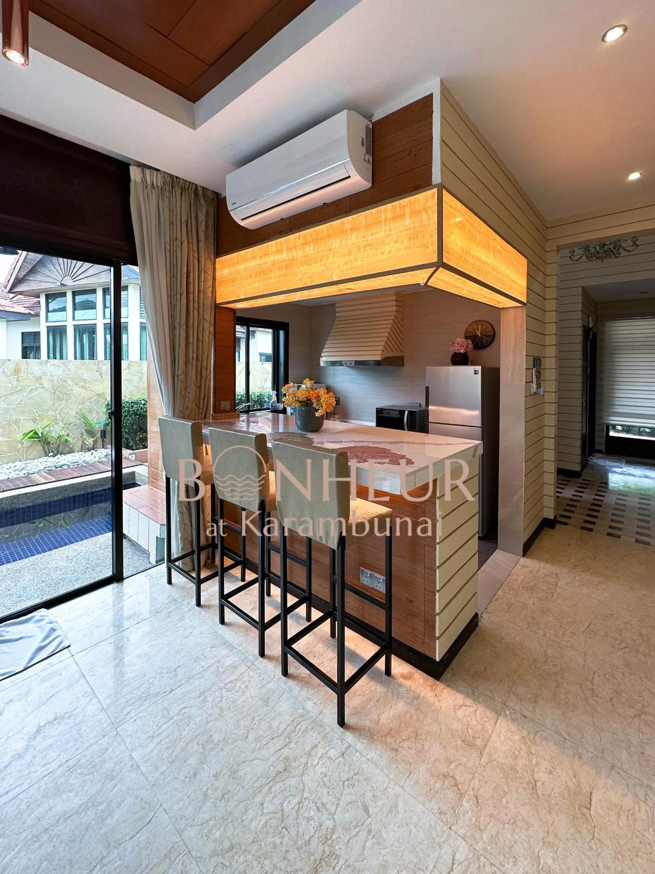 Kitchen or kitchenette in Bonheur at Karambunai