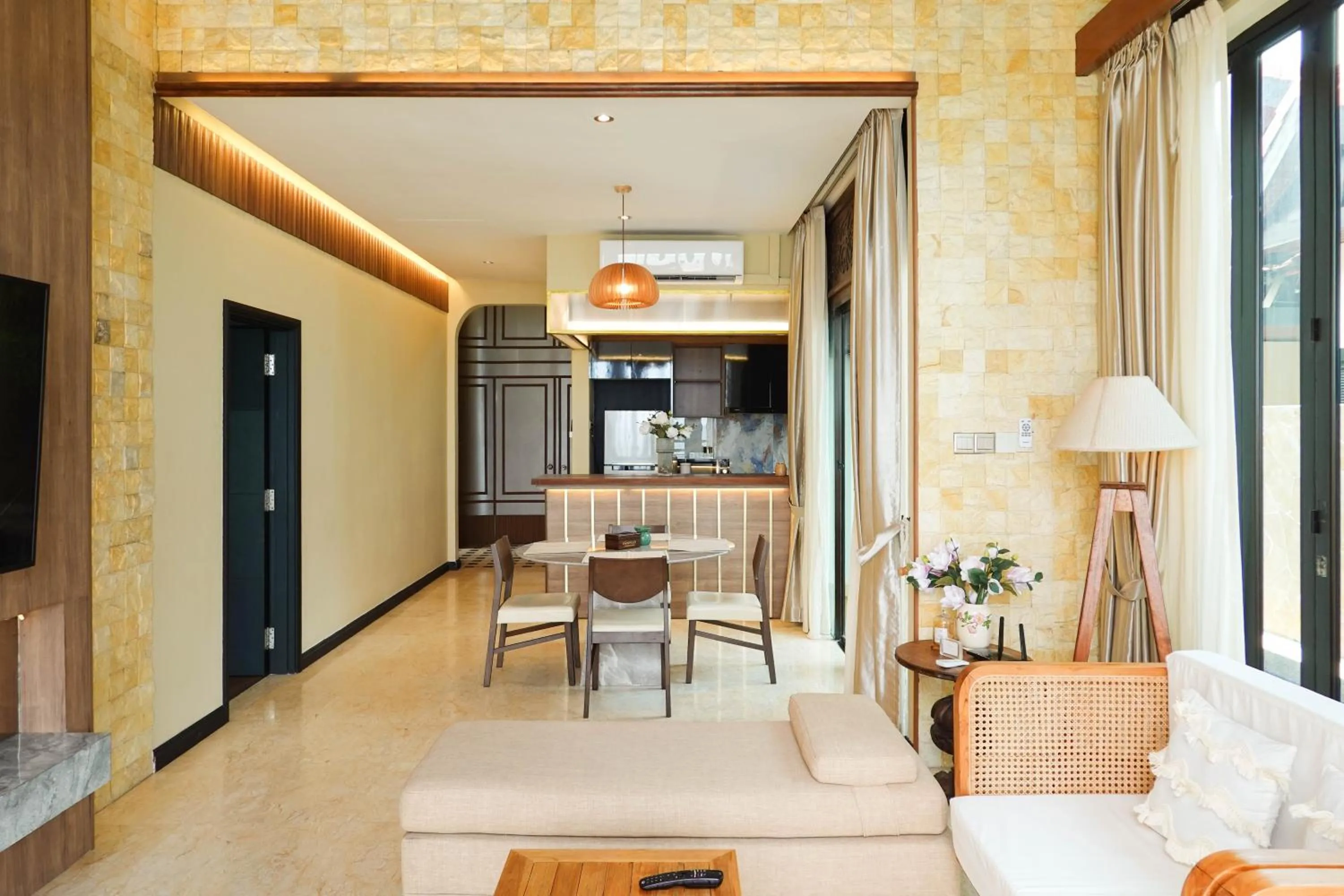 Living room in Bonheur at Karambunai