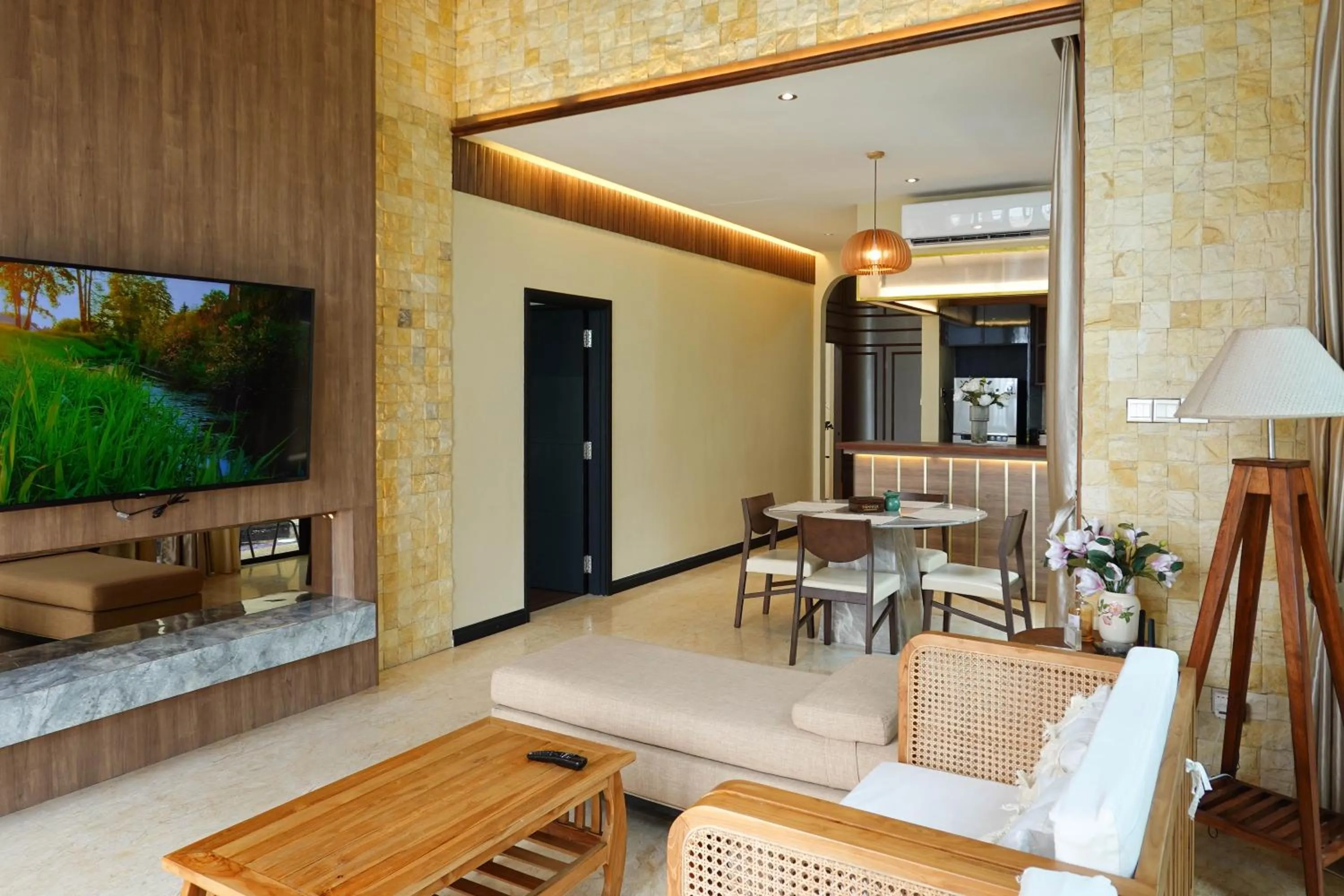 Living room in Bonheur at Karambunai