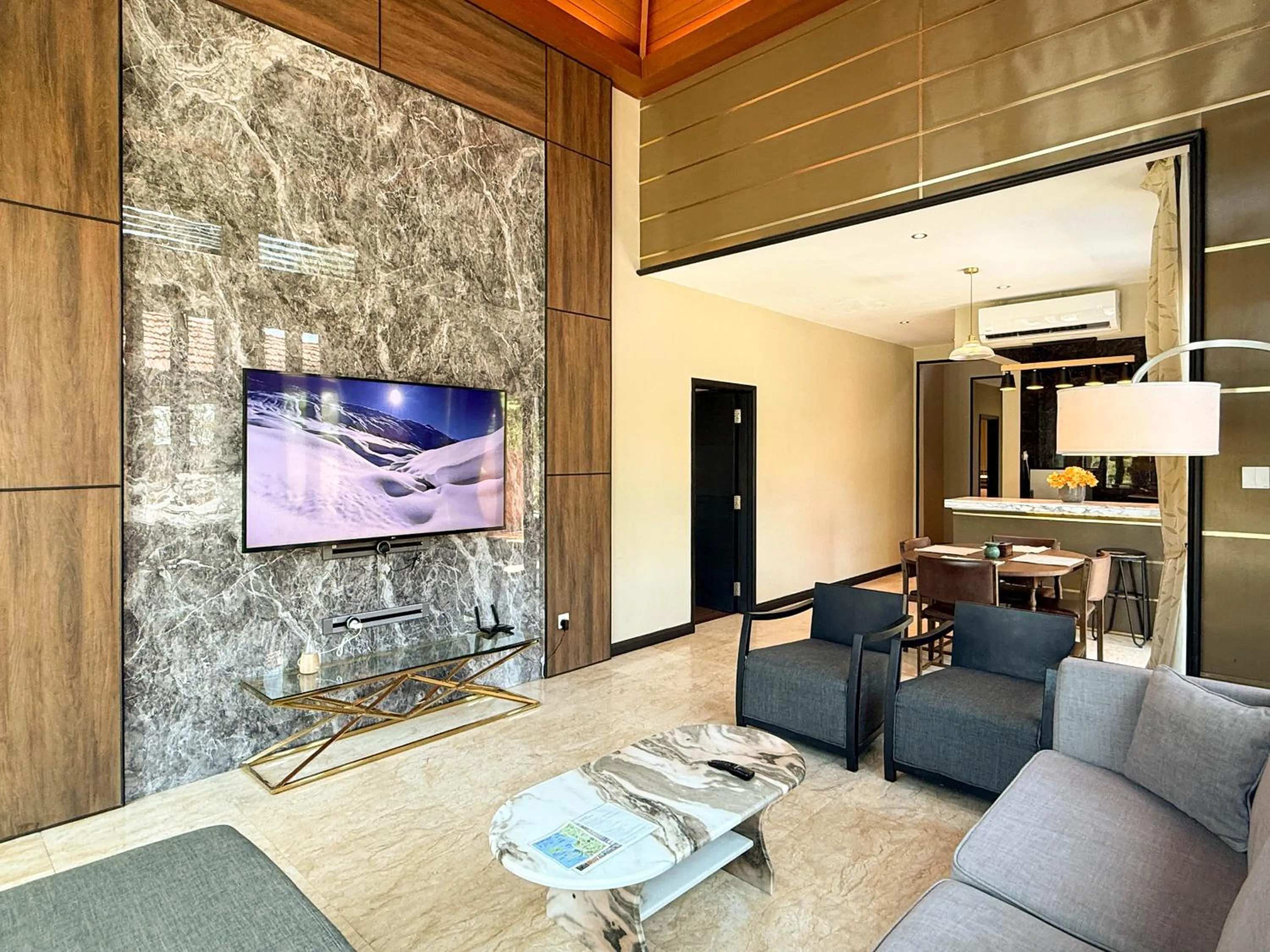 Living room in Bonheur at Karambunai