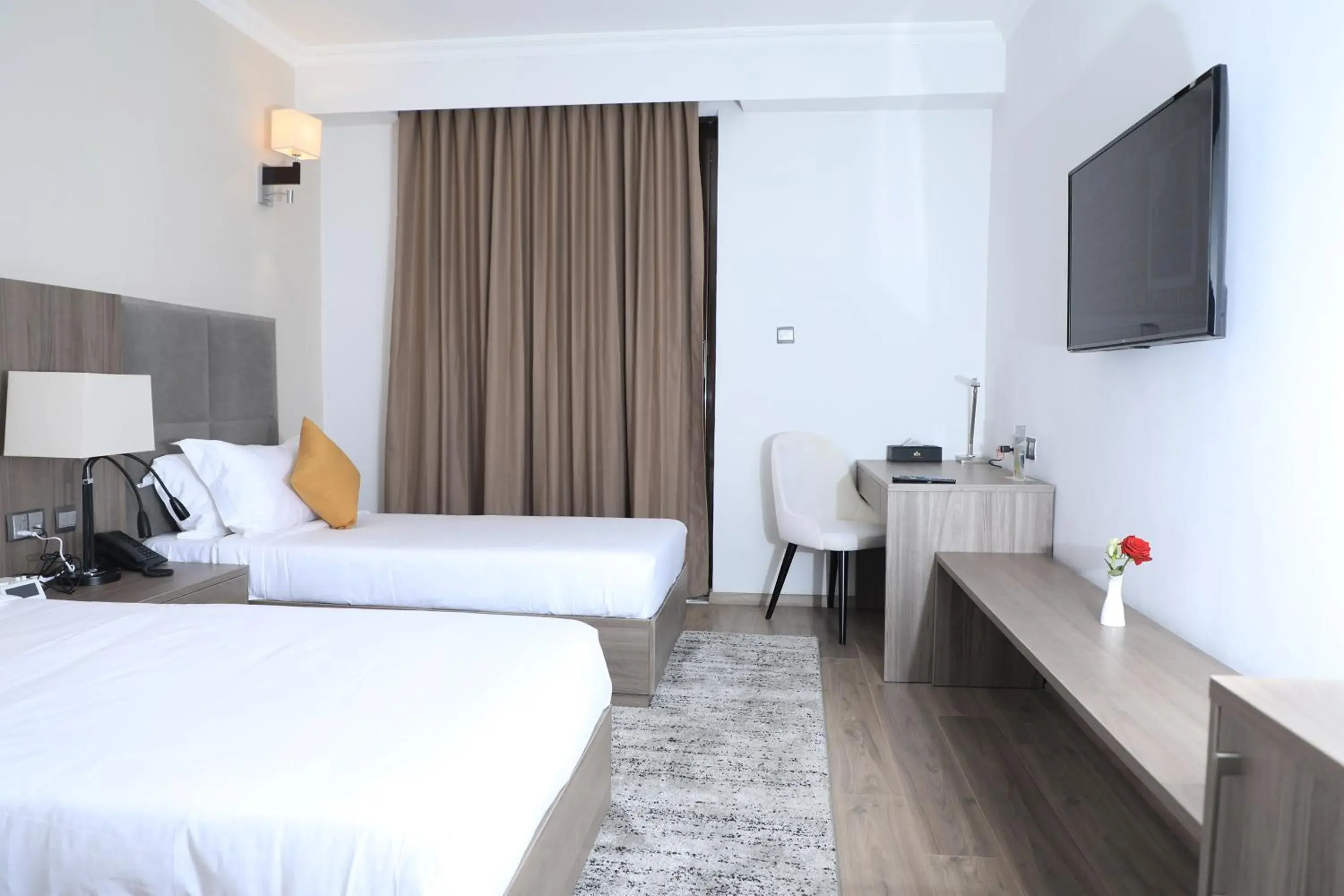 Bed in TH BonRoyal Hotel Bed in TH BonRoyal Hotel