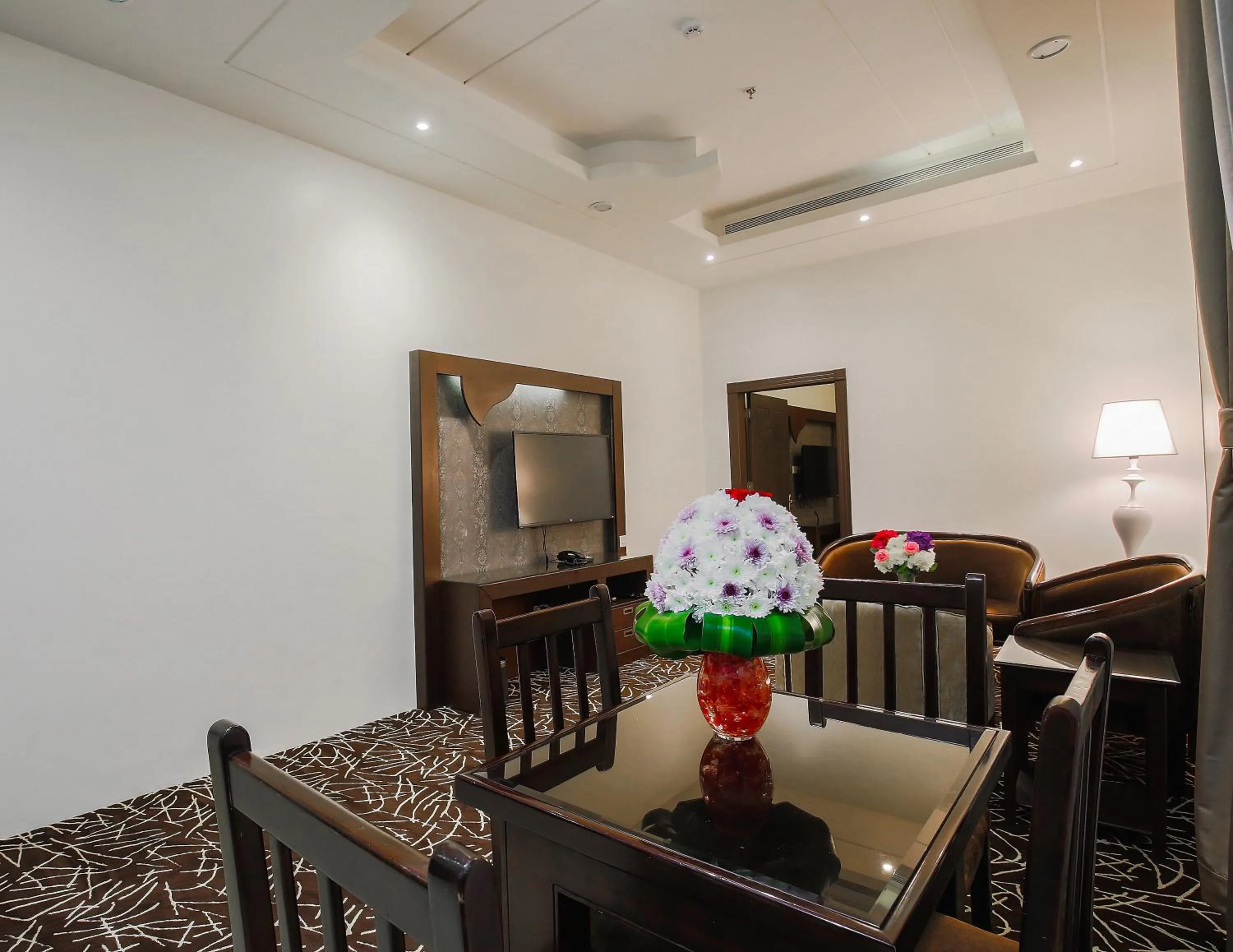 Living room in Rest Night Serviced Apartments- AlHamra