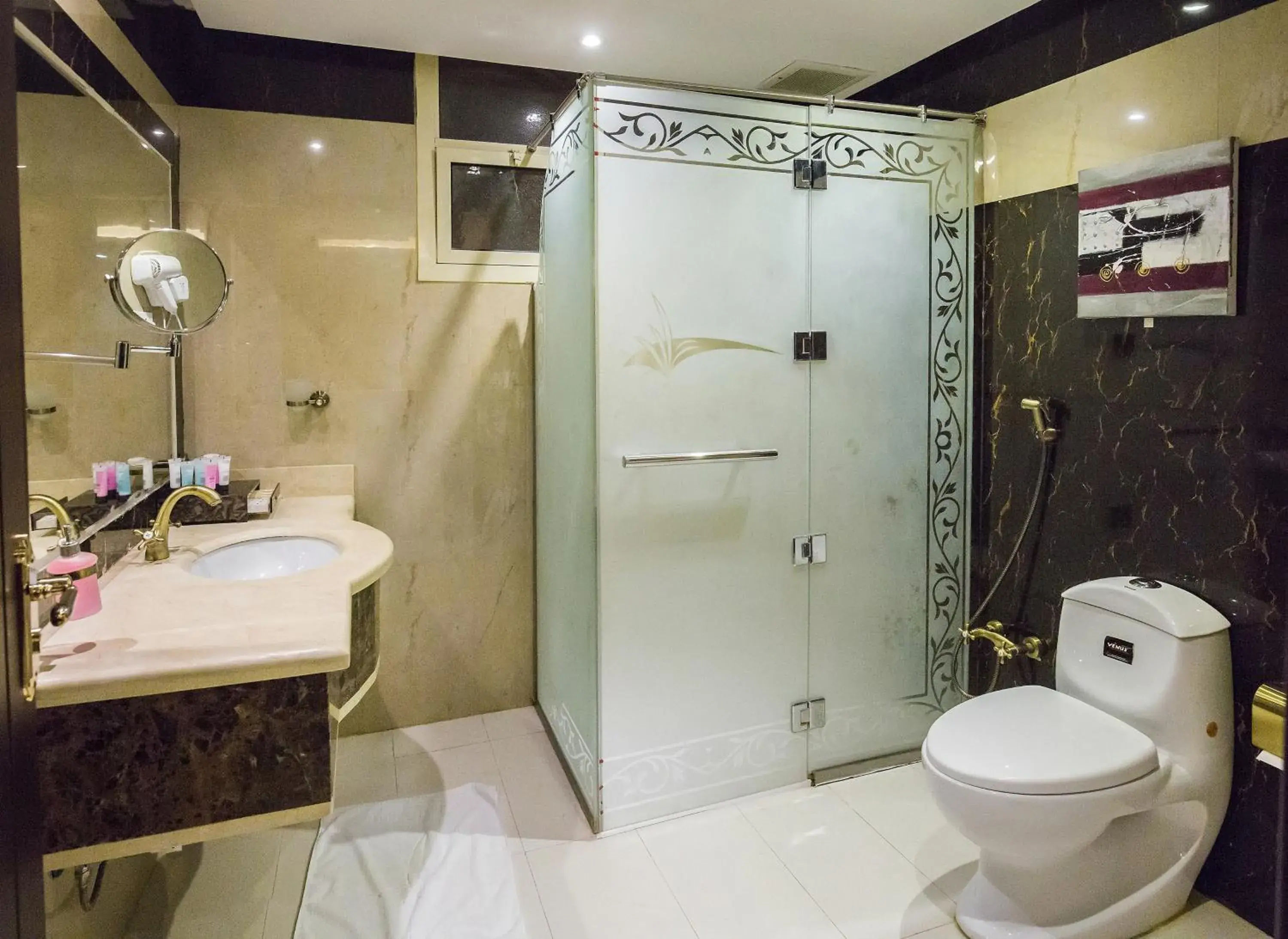 Bathroom in Rest Night Serviced Apartments- AlHamra Bathroom in Rest Night Serviced Apartments- AlHamra