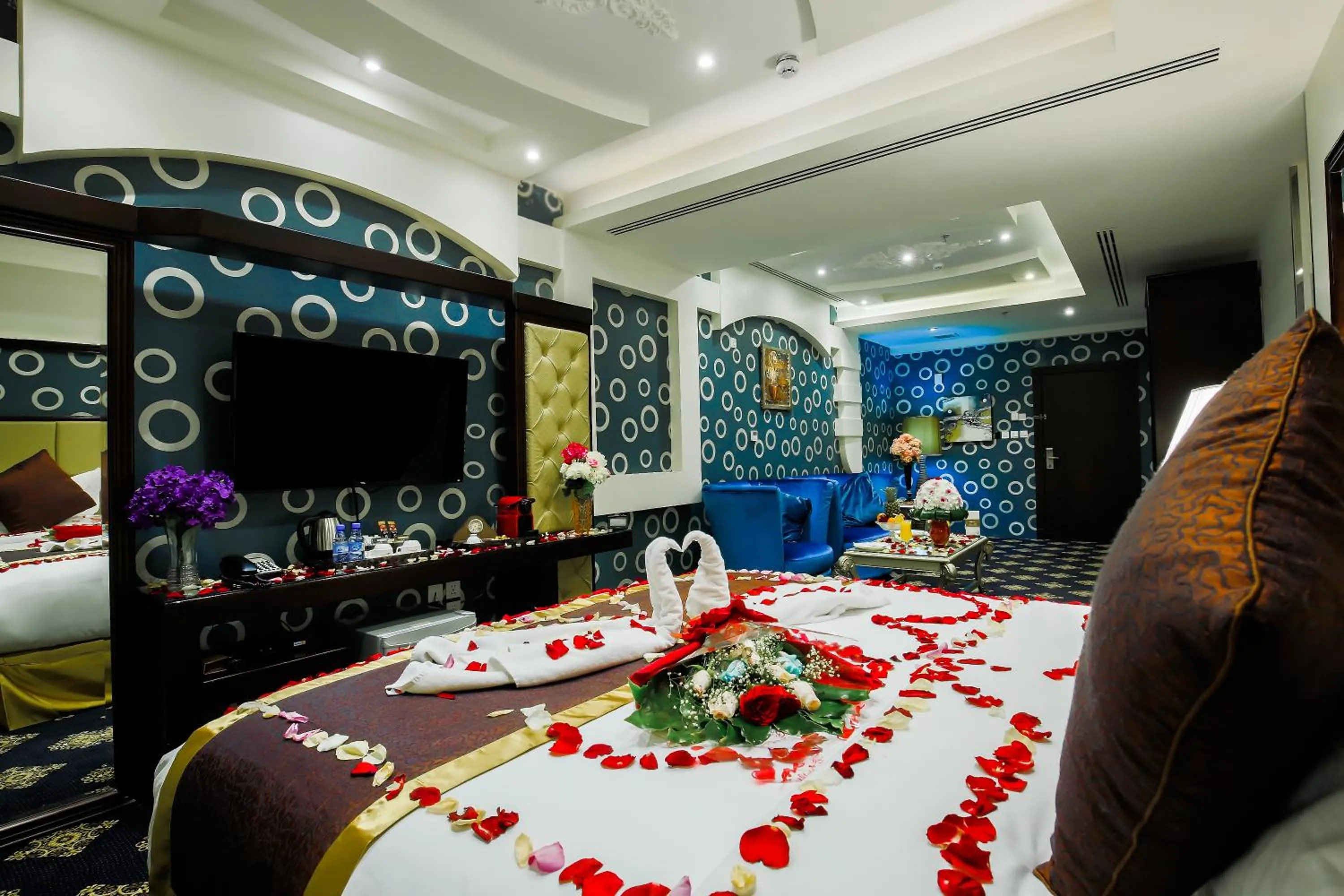 Bedroom, Bed in Rest Night Serviced Apartments- AlHamra