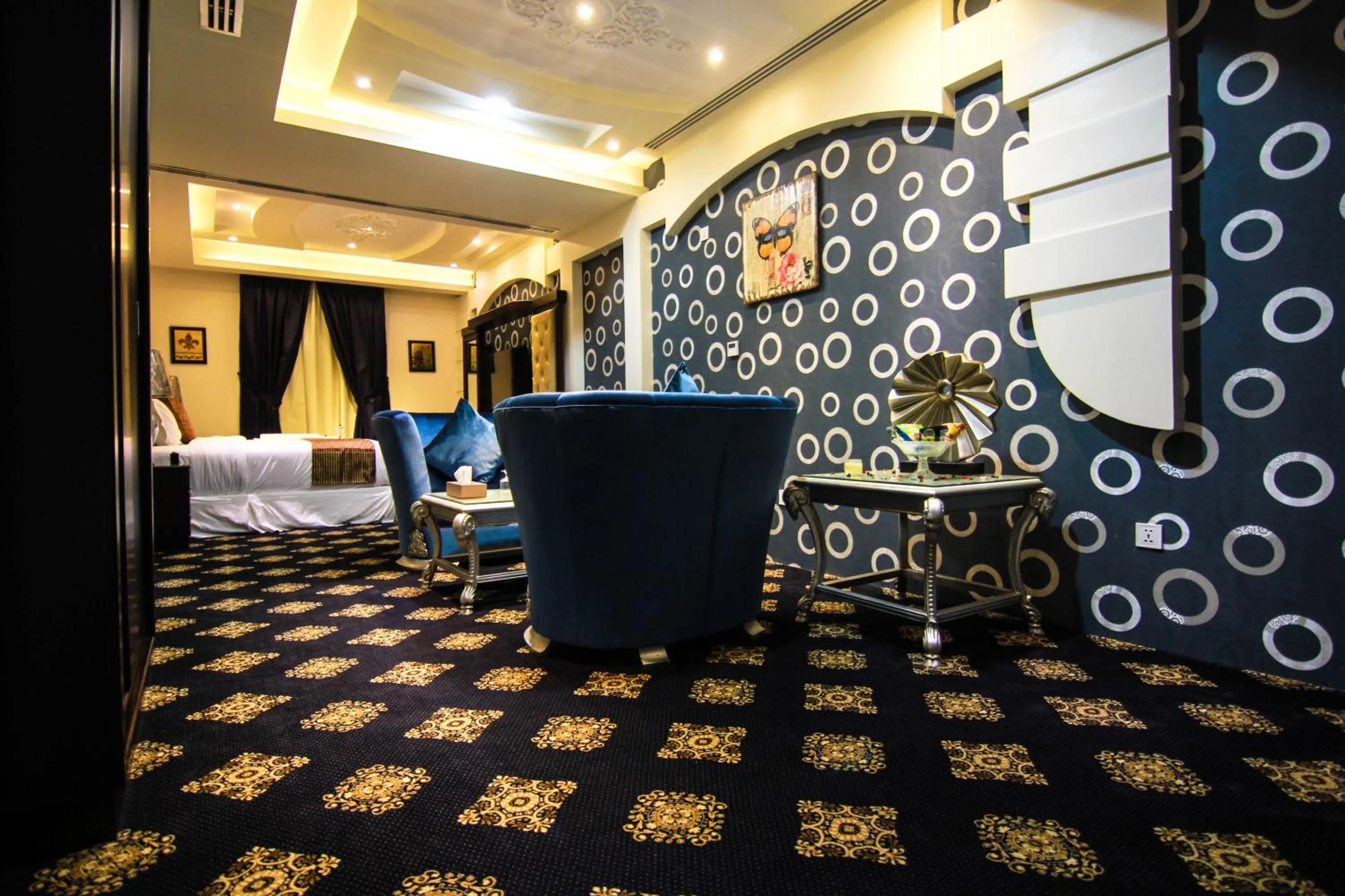 Photo of the whole room, Bed in Rest Night Serviced Apartments- AlHamra