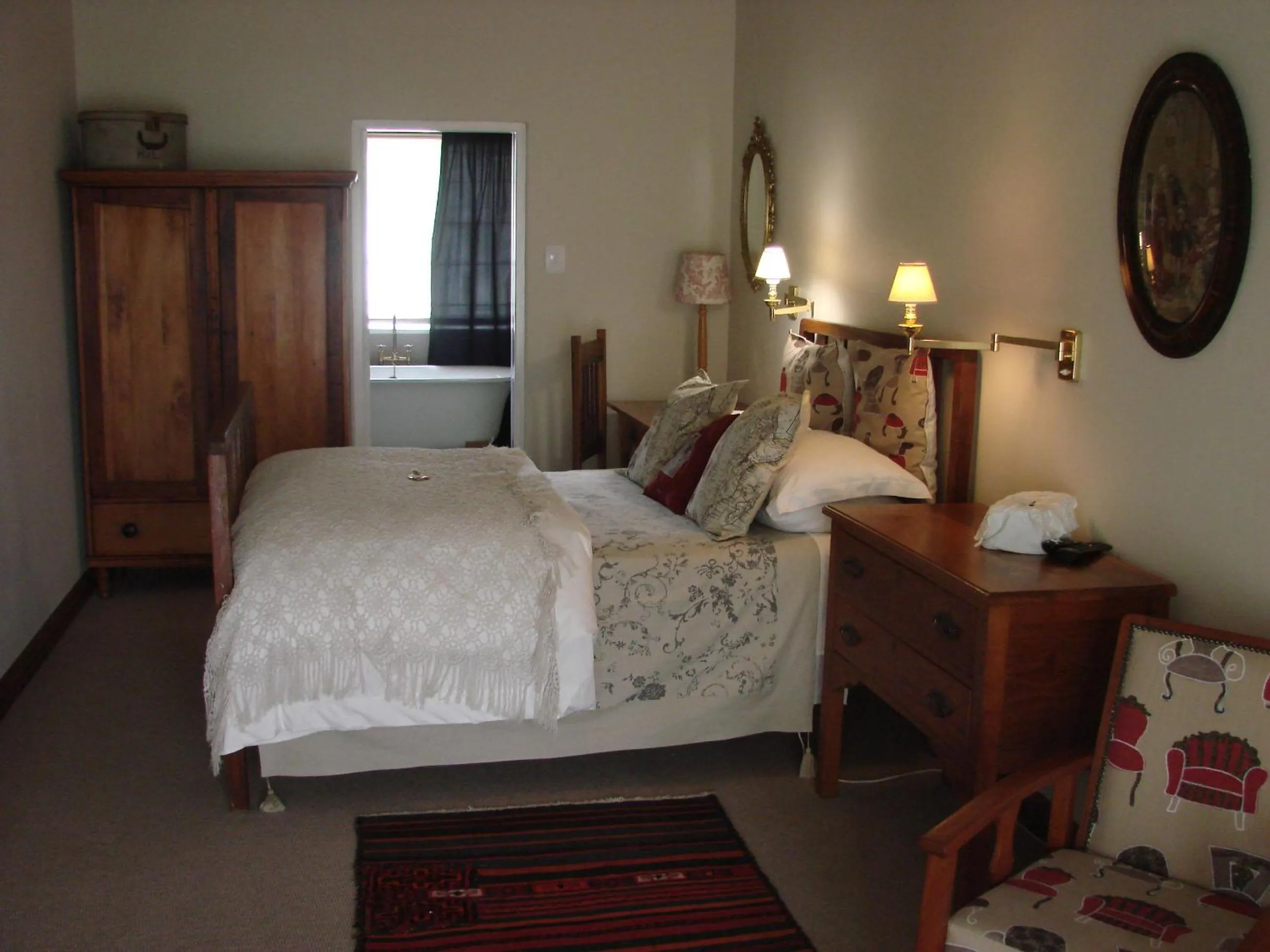 Bed in Die Waenhuis Guest House