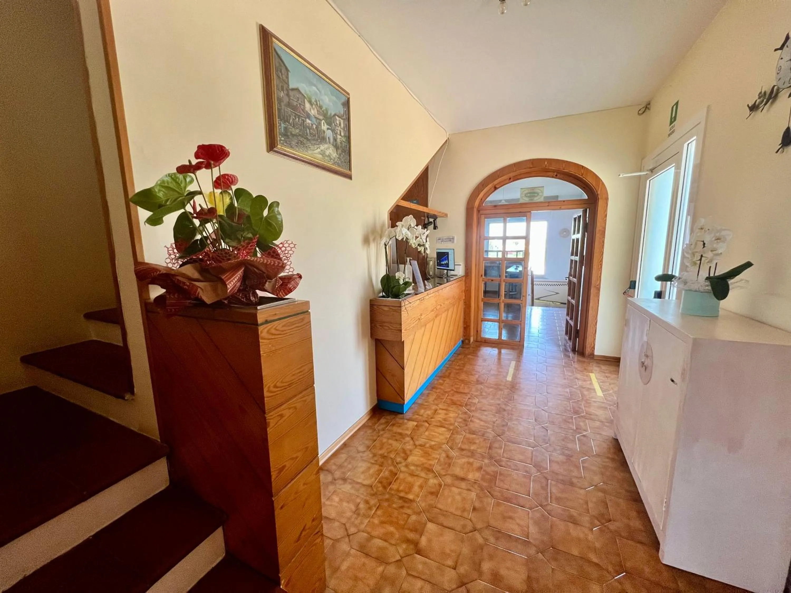 Lobby or reception in Hotel Ca' Bianca da Paolino