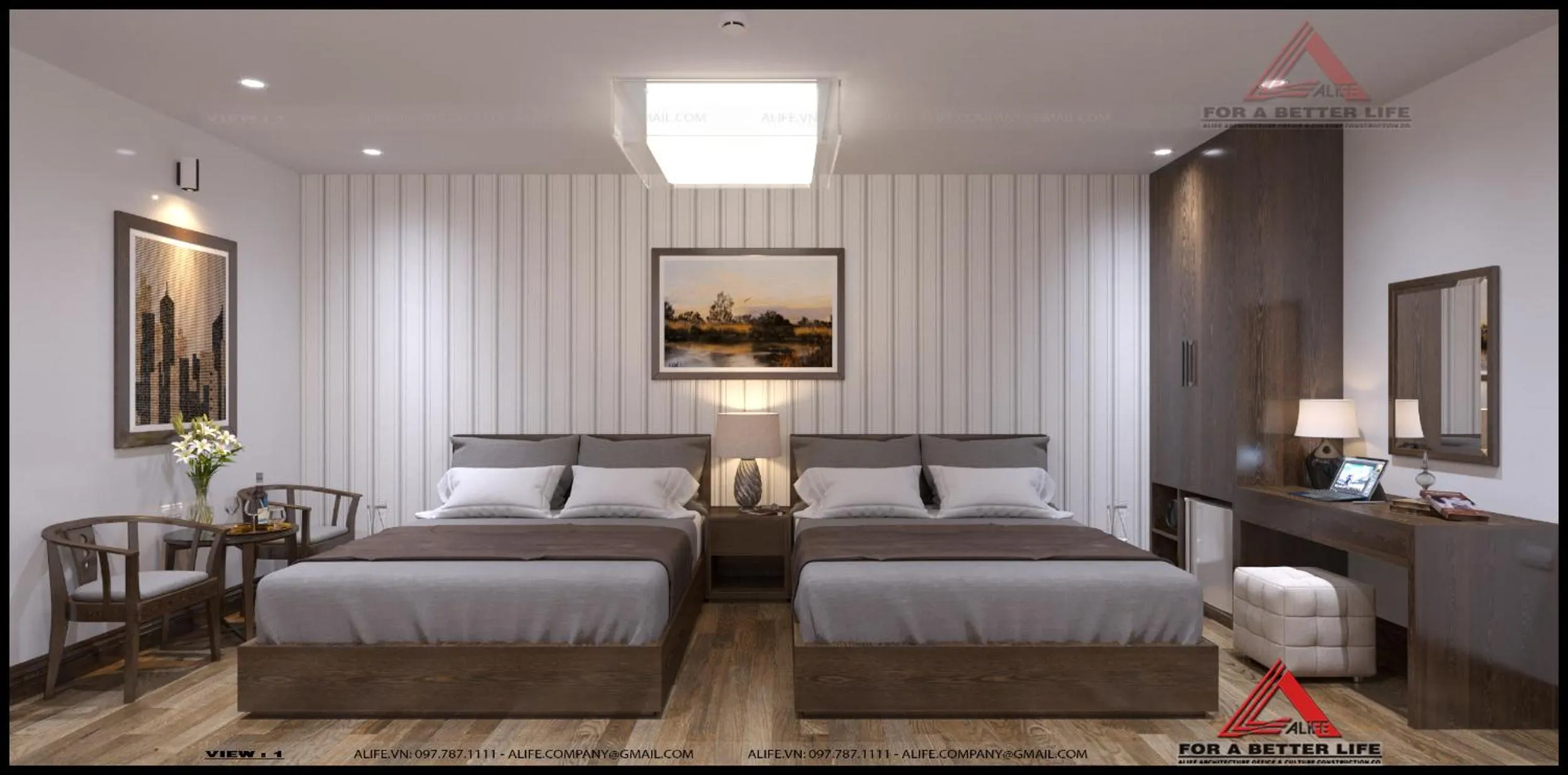 Bed in Van Giang Hotel