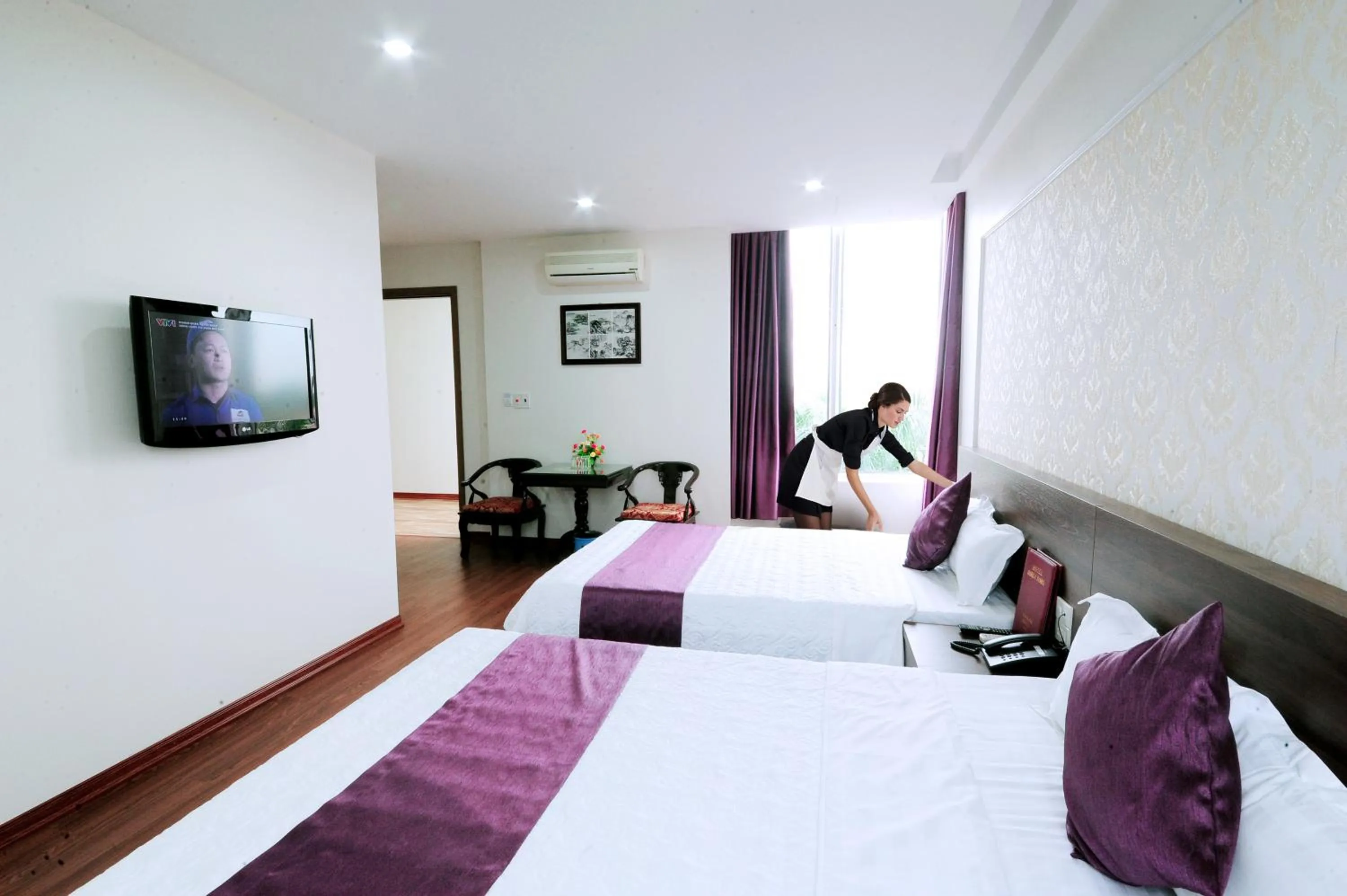 Bed in Van Giang Hotel