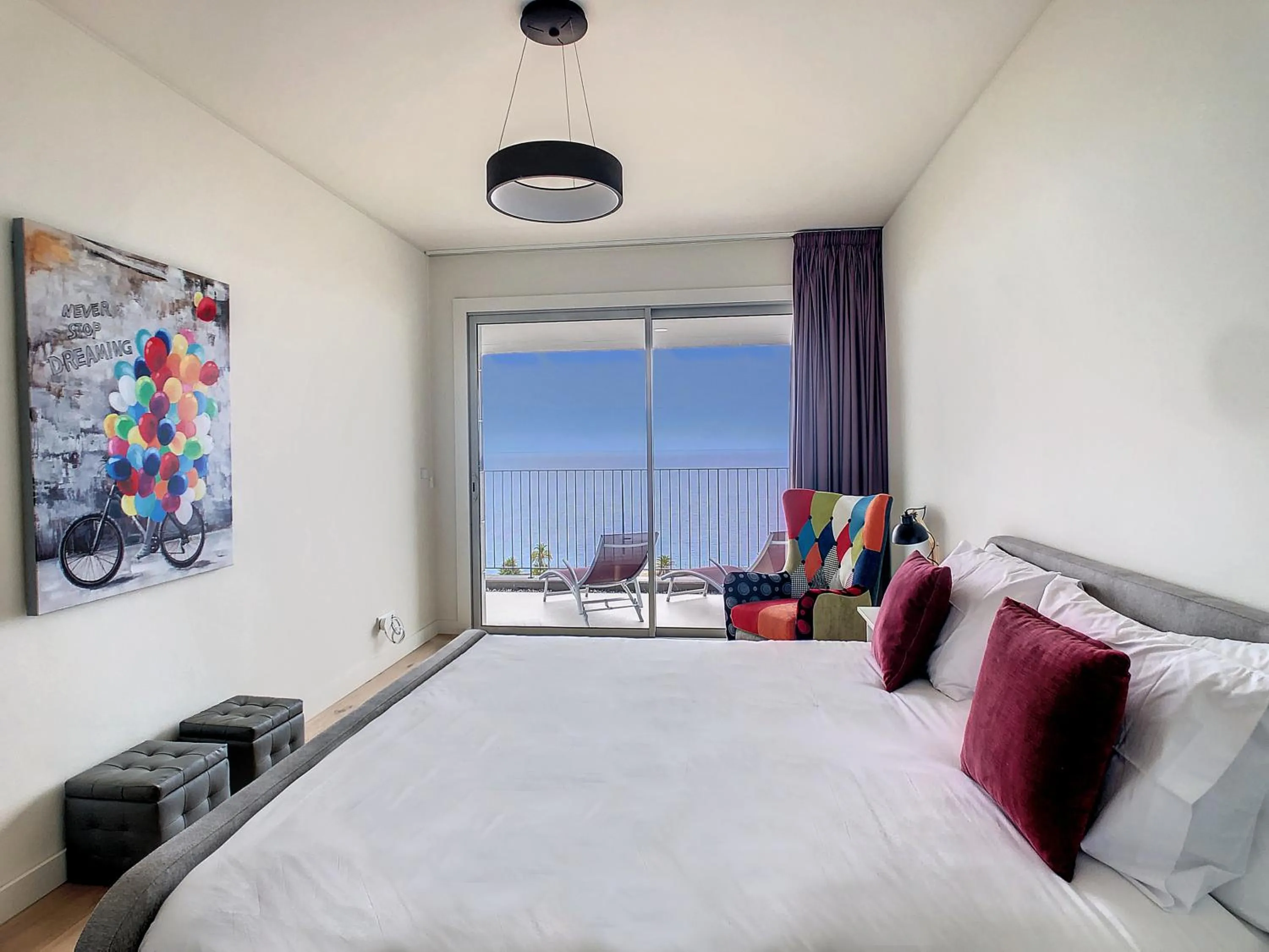 Photo of the whole room, Bed in The Best Sea View Apartment by LovelyStay