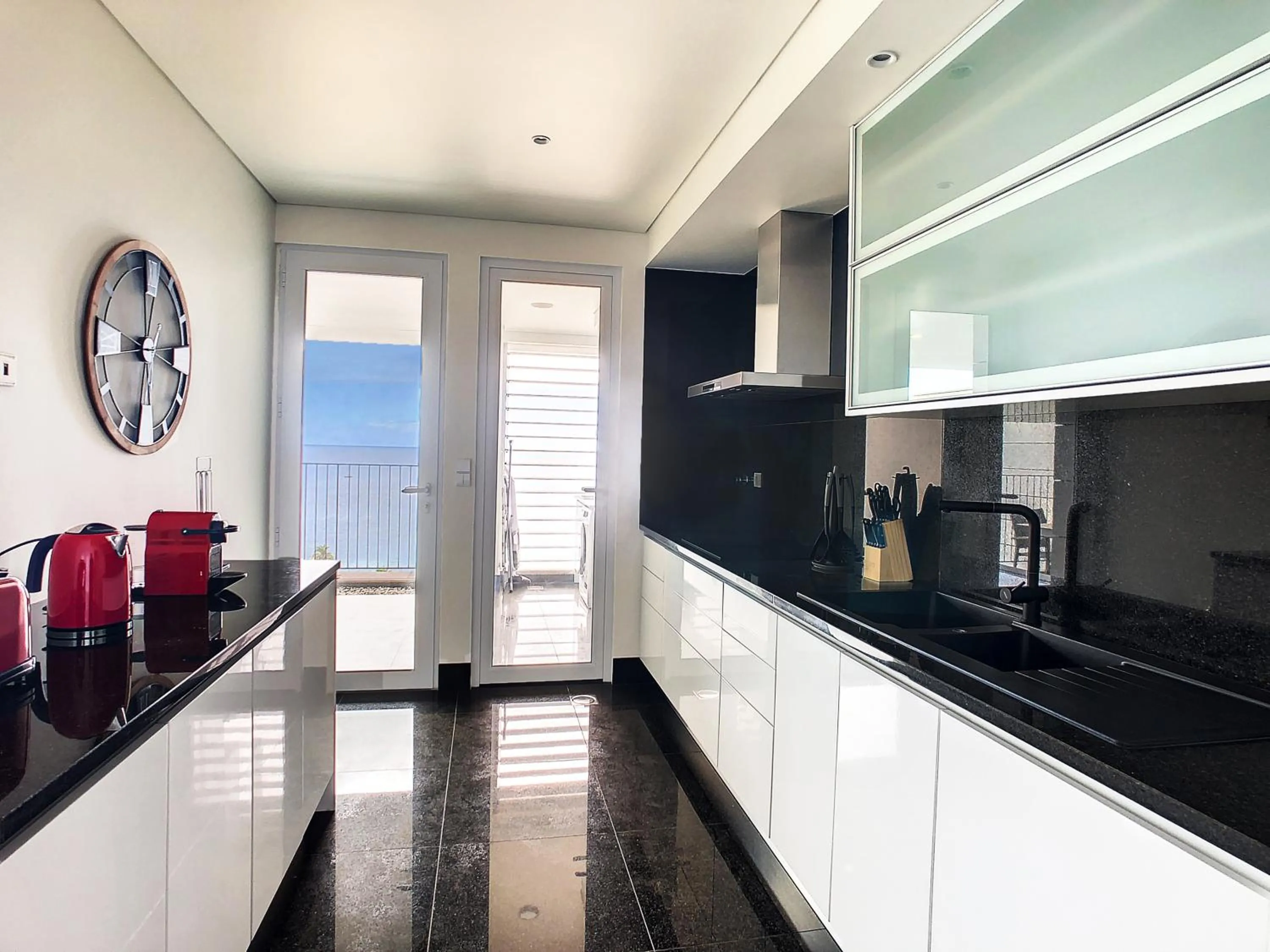Kitchen or kitchenette in The Best Sea View Apartment by LovelyStay