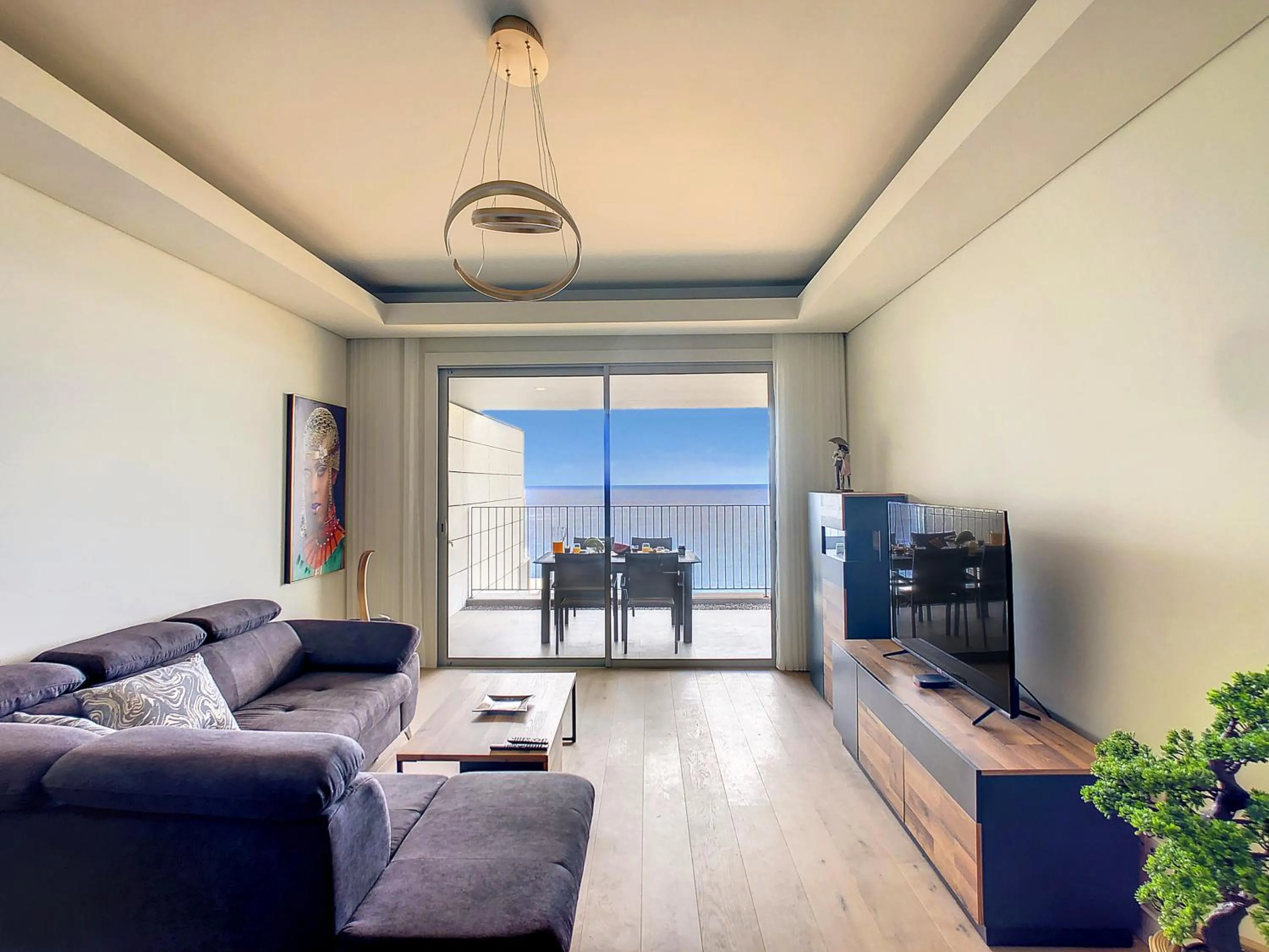 Living room in The Best Sea View Apartment by LovelyStay