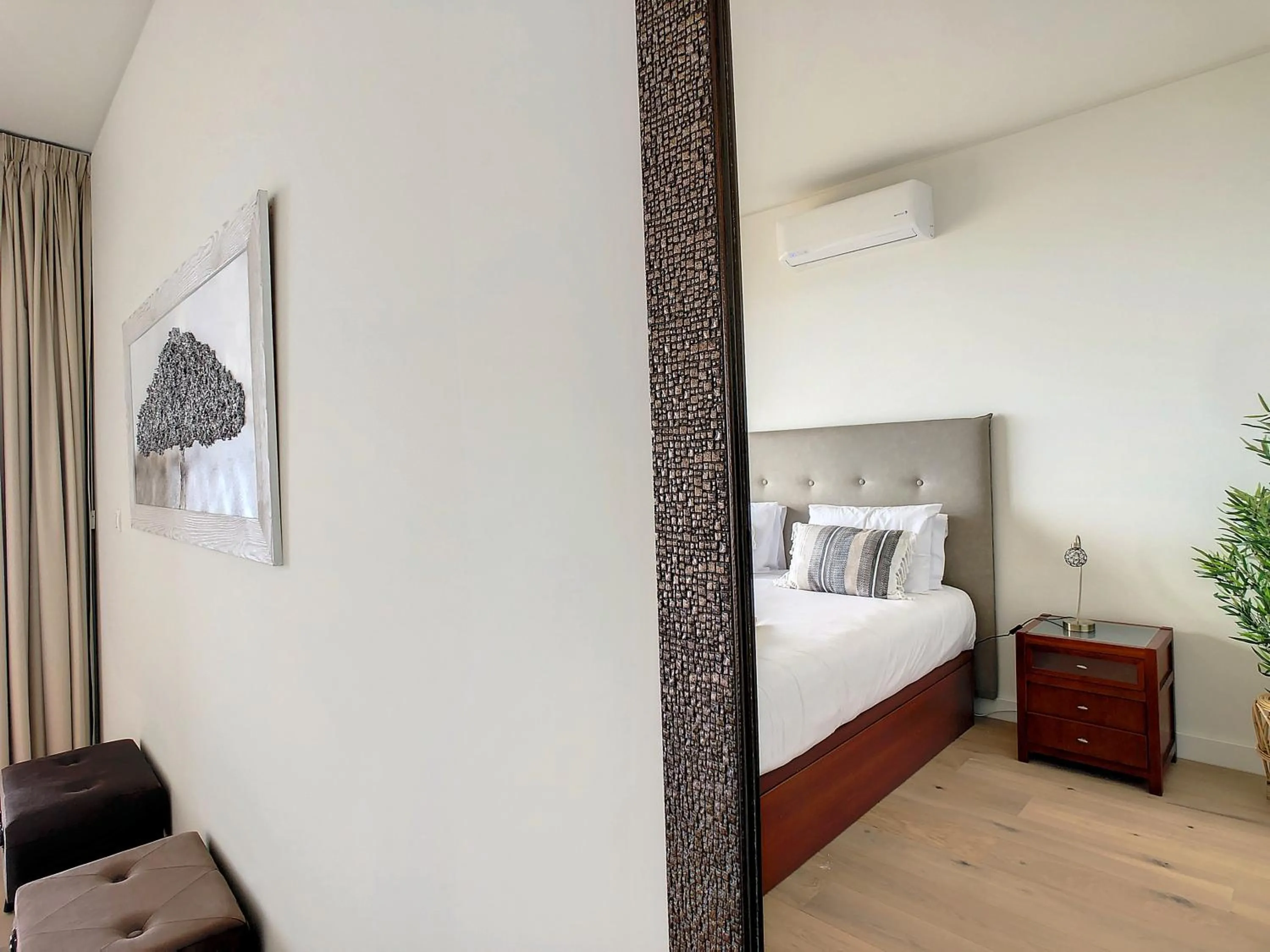 Bed in The Best Sea View Apartment by LovelyStay