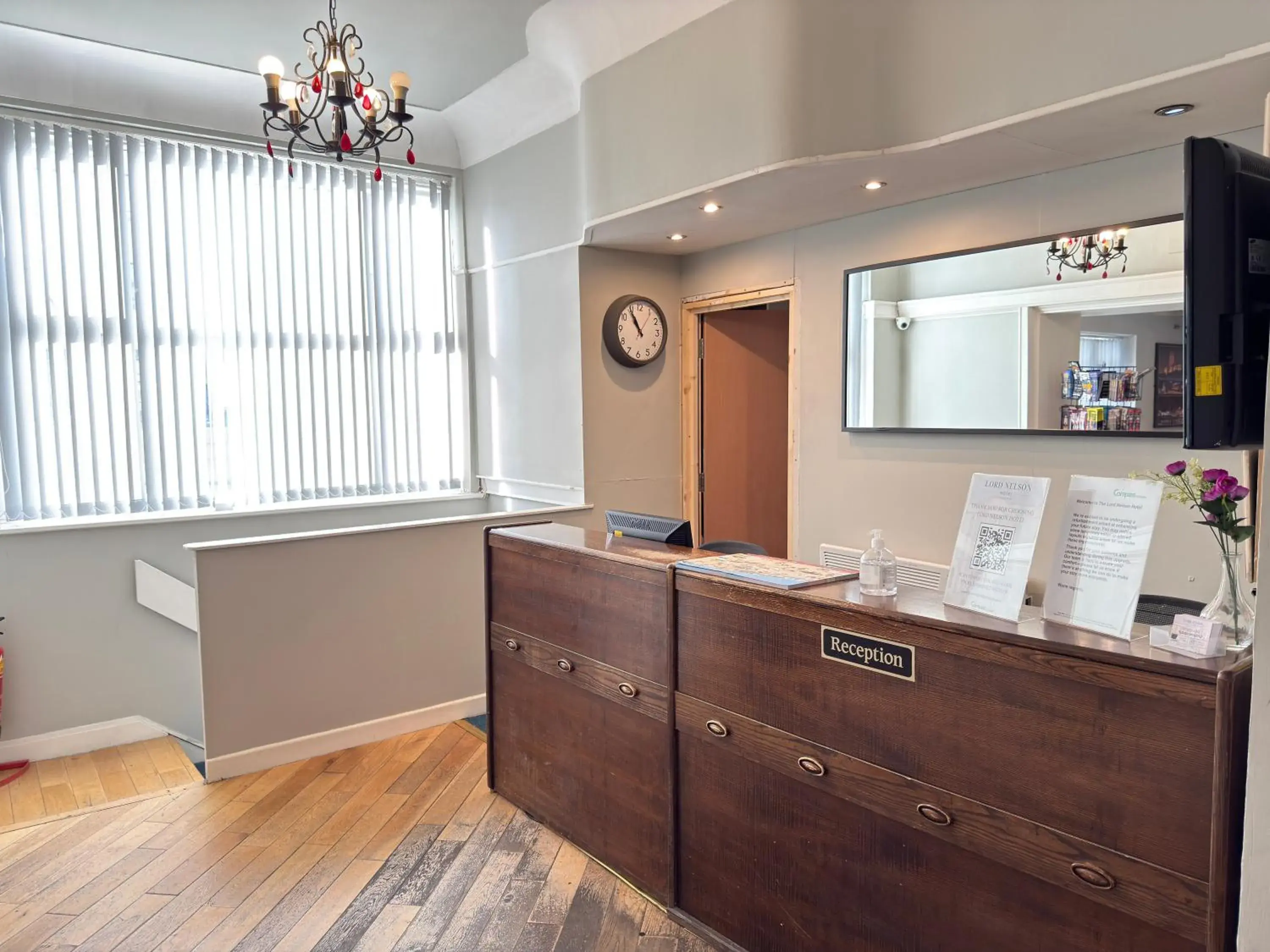 Lobby or reception in Lord Nelson Hotel by Compass Hospitality Lobby or reception in Lord Nelson Hotel by Compass Hospitality