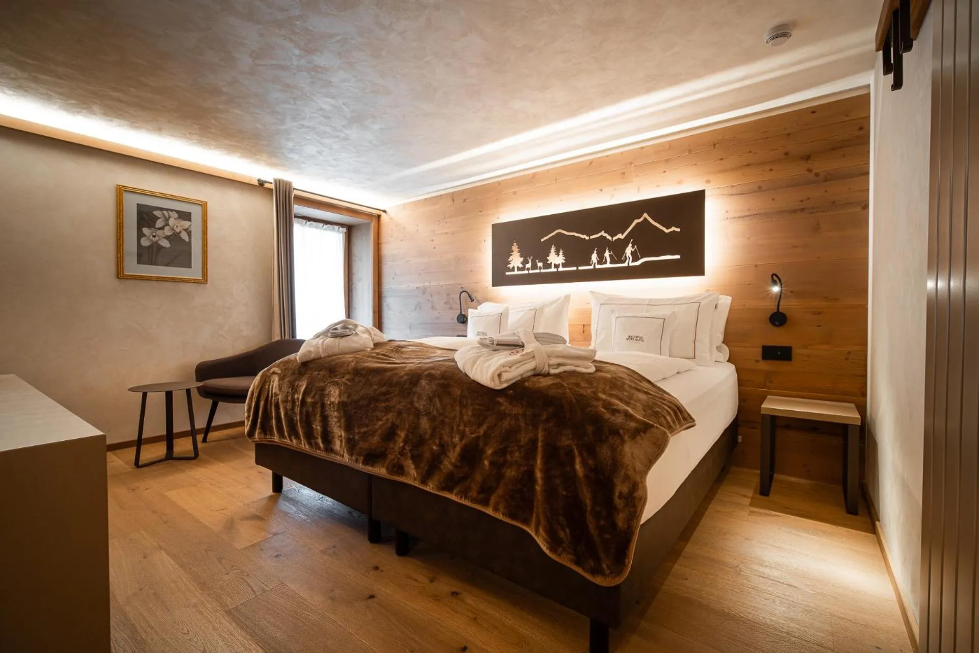 Bedroom, Bed in Sertorelli Sporthotel