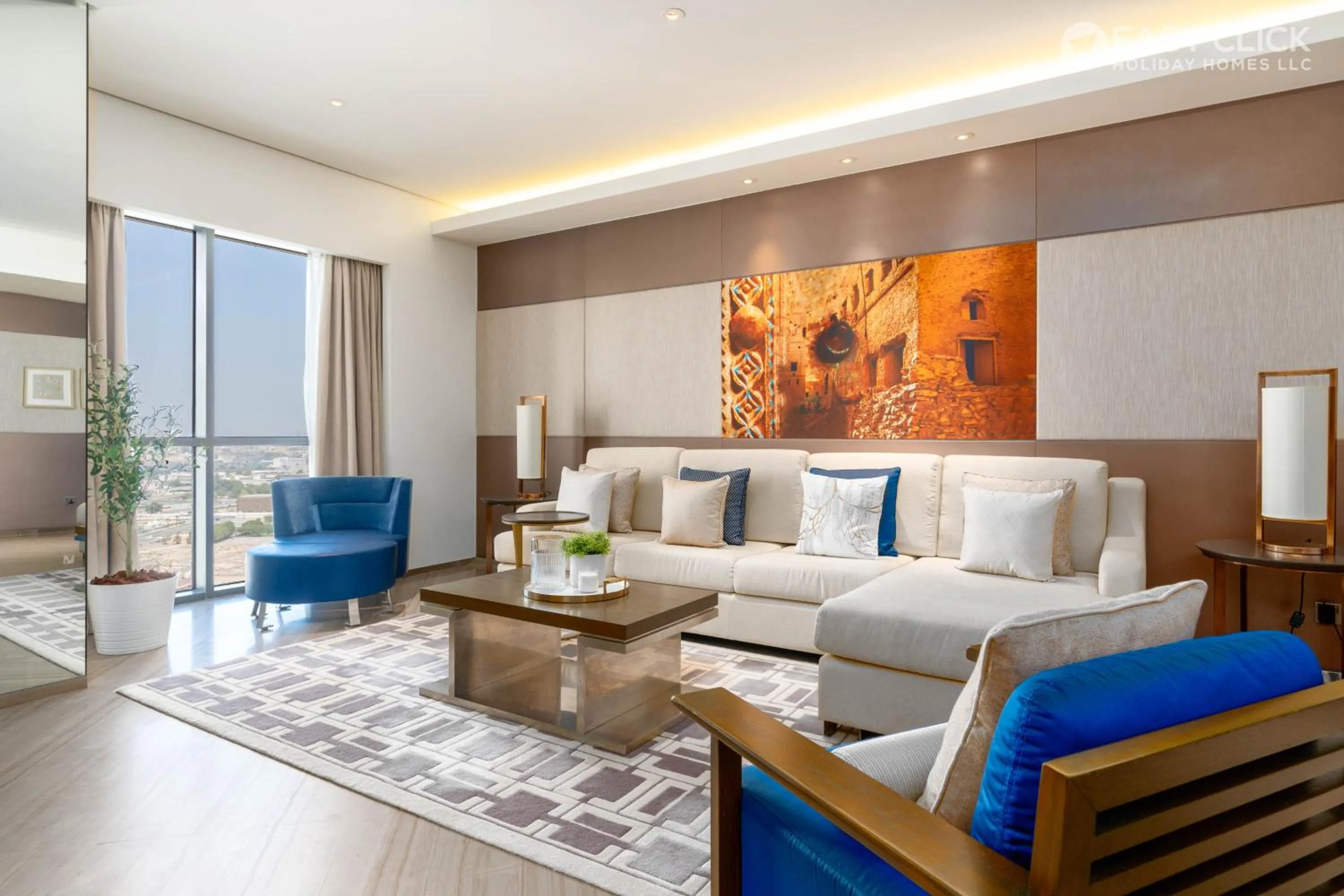 Living room in Easy Click - Creek Heights Residences 2 Bed Apartment 5 Star