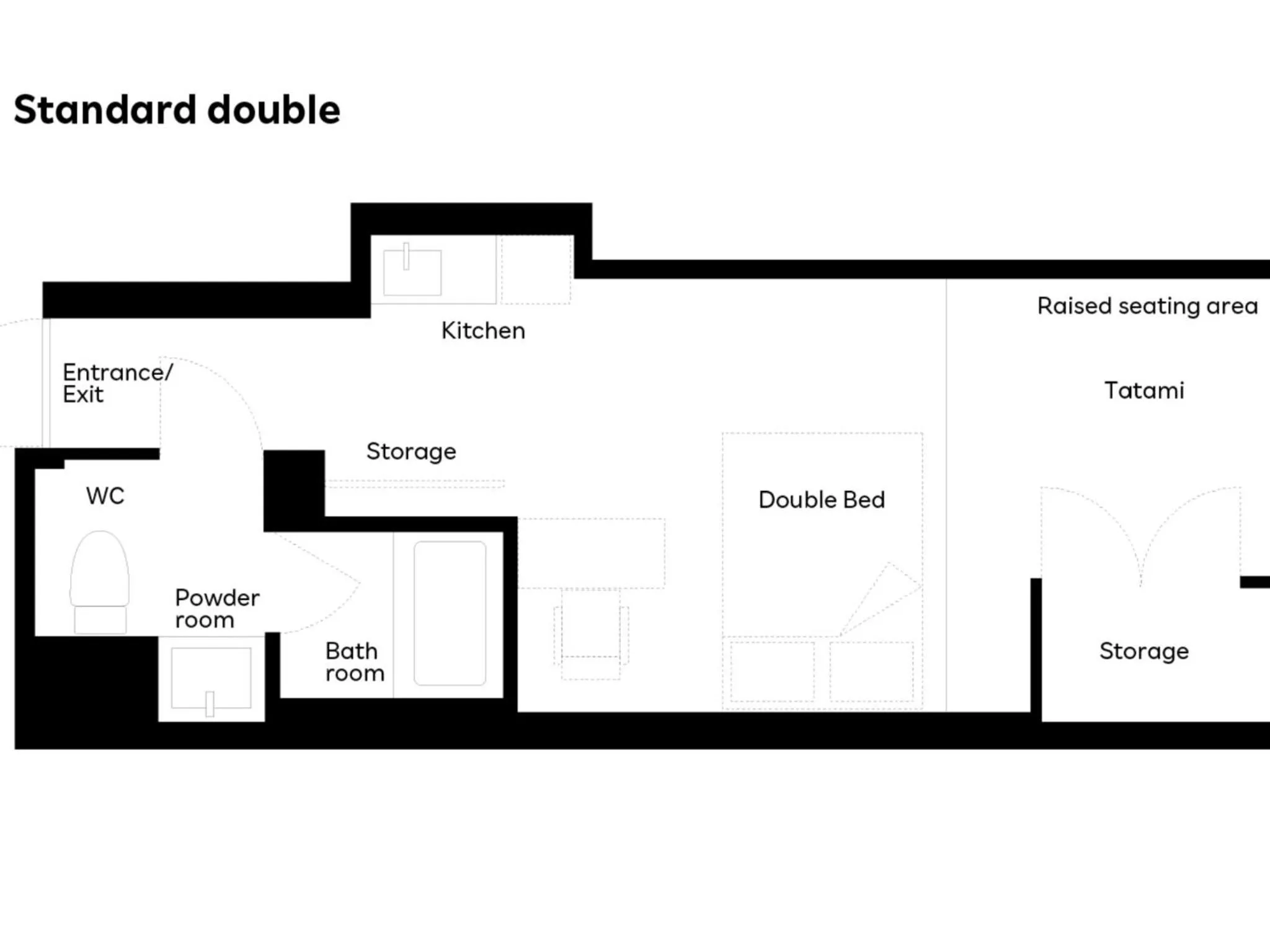 Rakuten STAY Kokura Station Standard Double Room