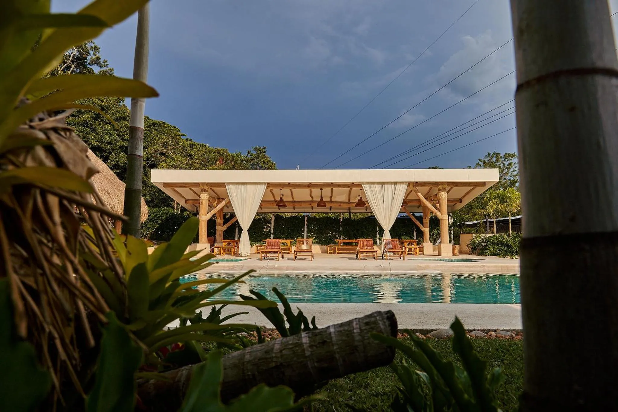 Pool view in PETRA SANTA HOTEL BOUTIQUE