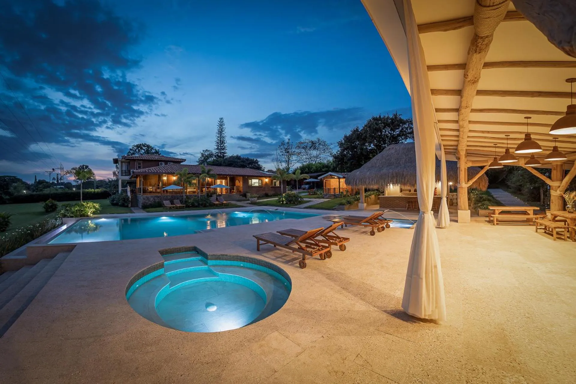 Pool view in PETRA SANTA HOTEL BOUTIQUE