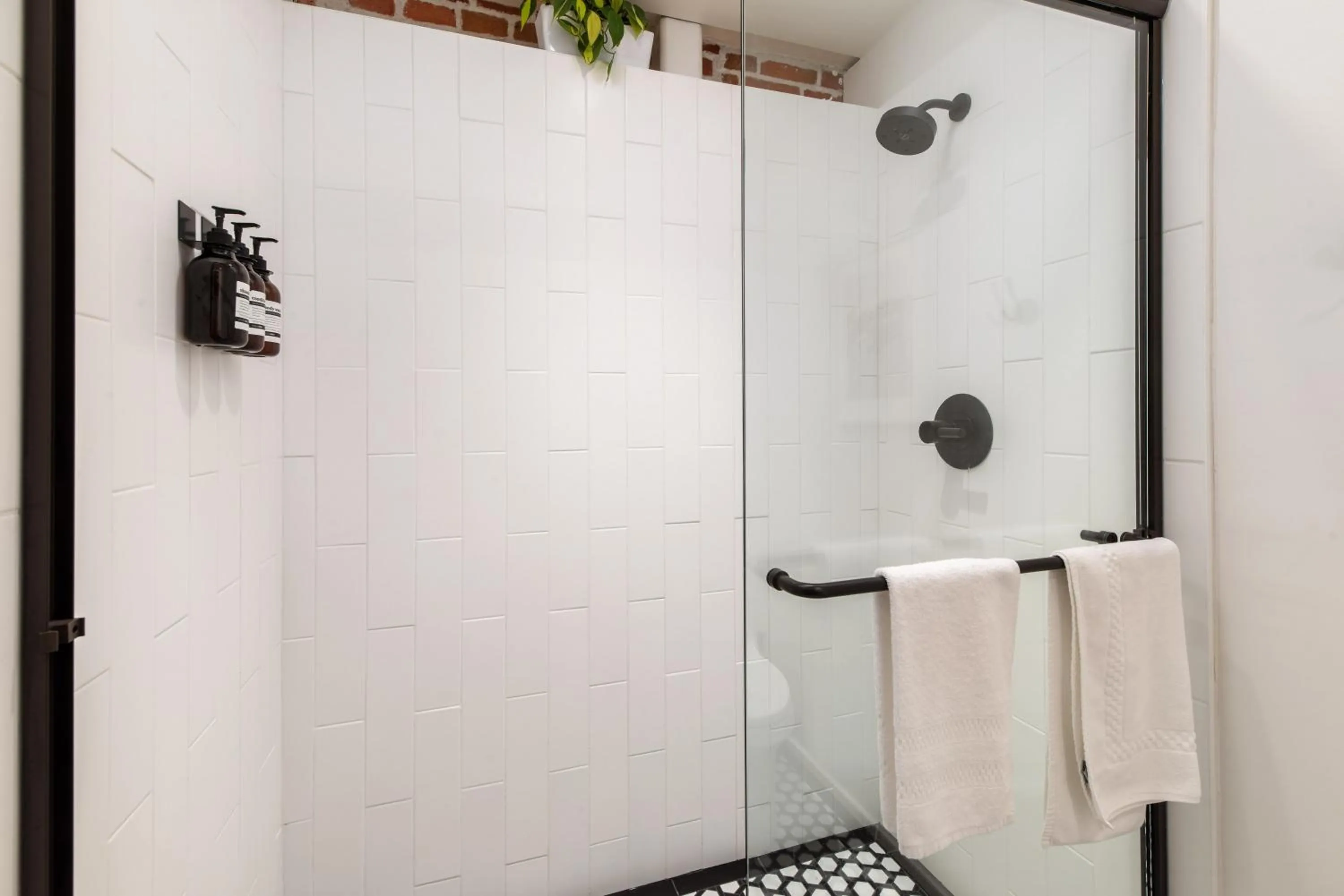 Shower in The Brick Boutique Hotel
