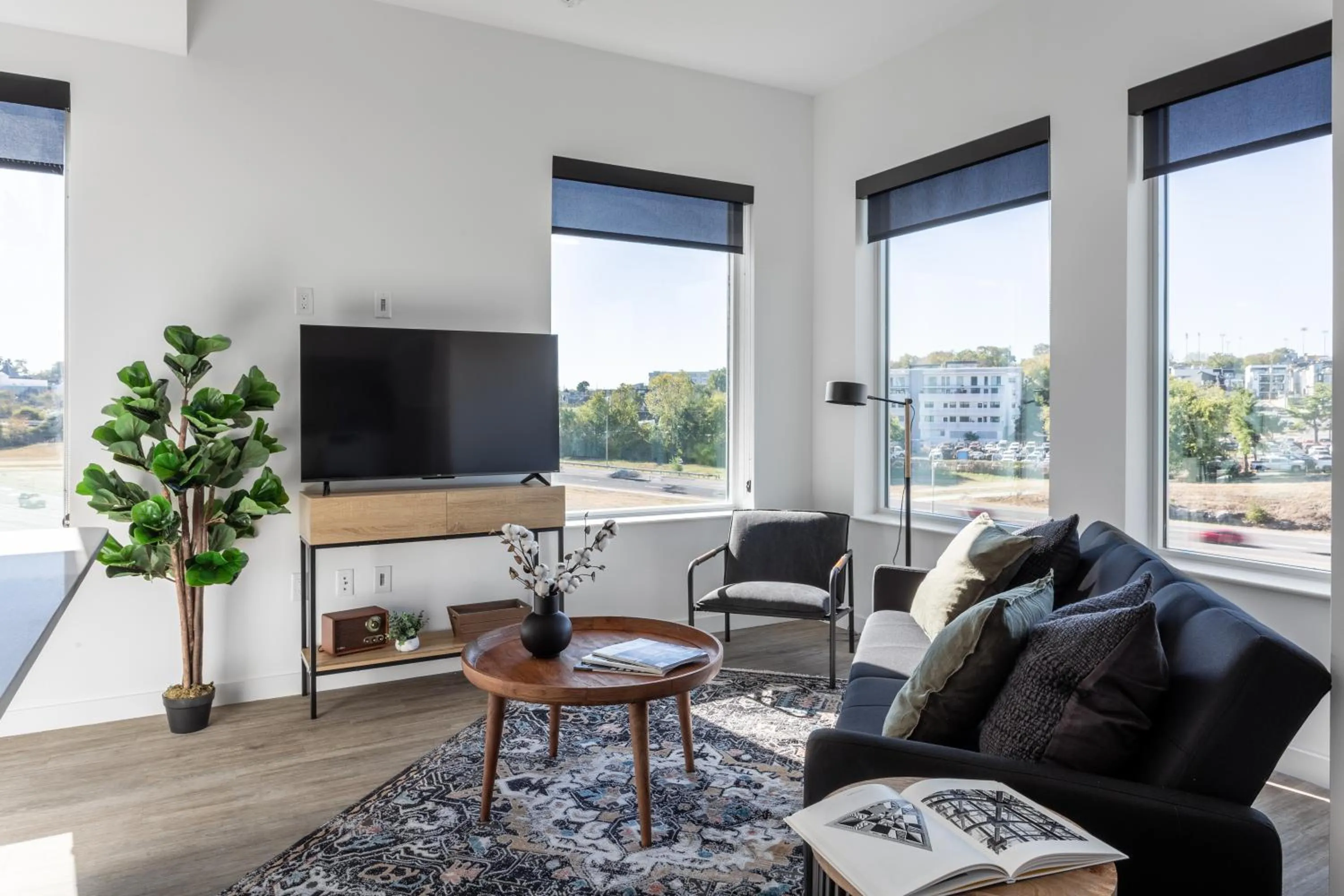 Living room in Mint House Nashville - The Gulch - Division St