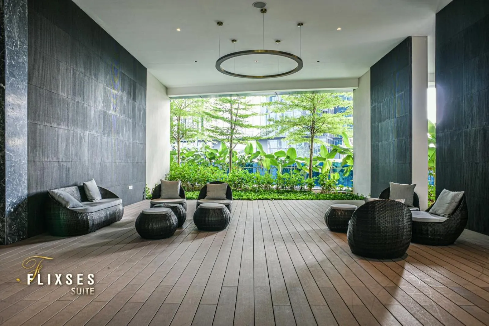 Seating area in Eaton Residence KLCC By Flixses