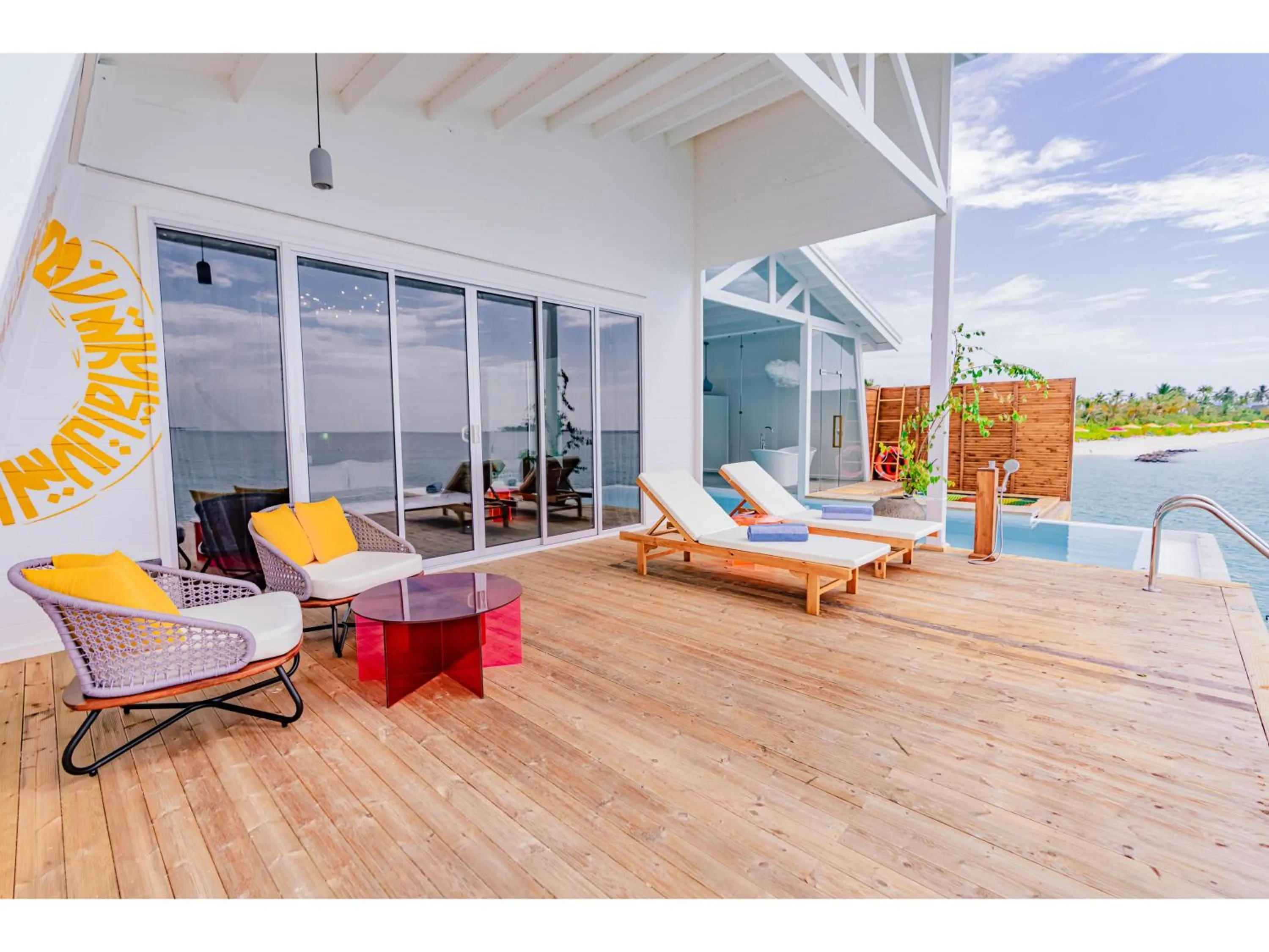 Patio in Oaga Art Resort Maldives - All Inclusive