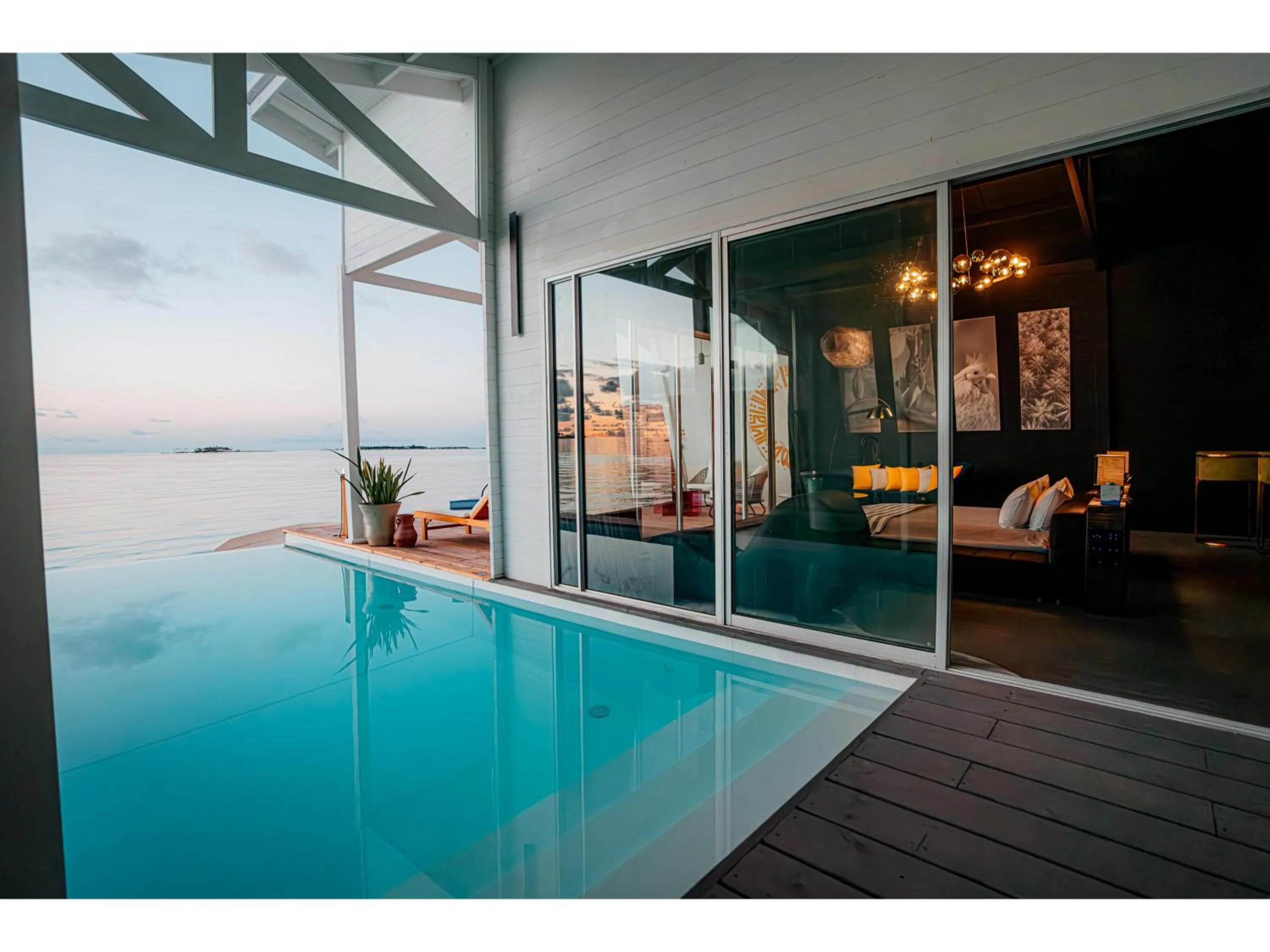 Pool view in Oaga Art Resort Maldives - All Inclusive