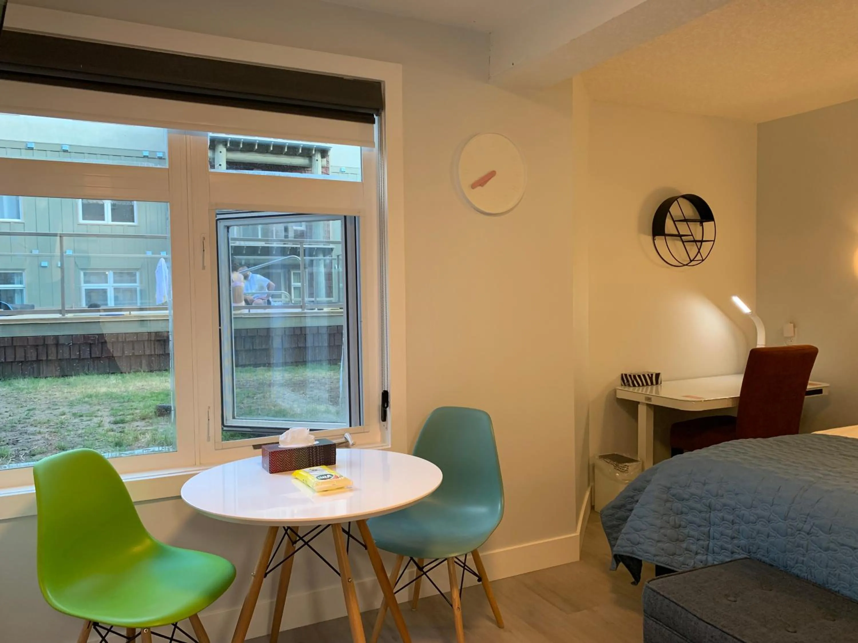 Dining area in A Romantic Studio with Full Kitchen & AC-141