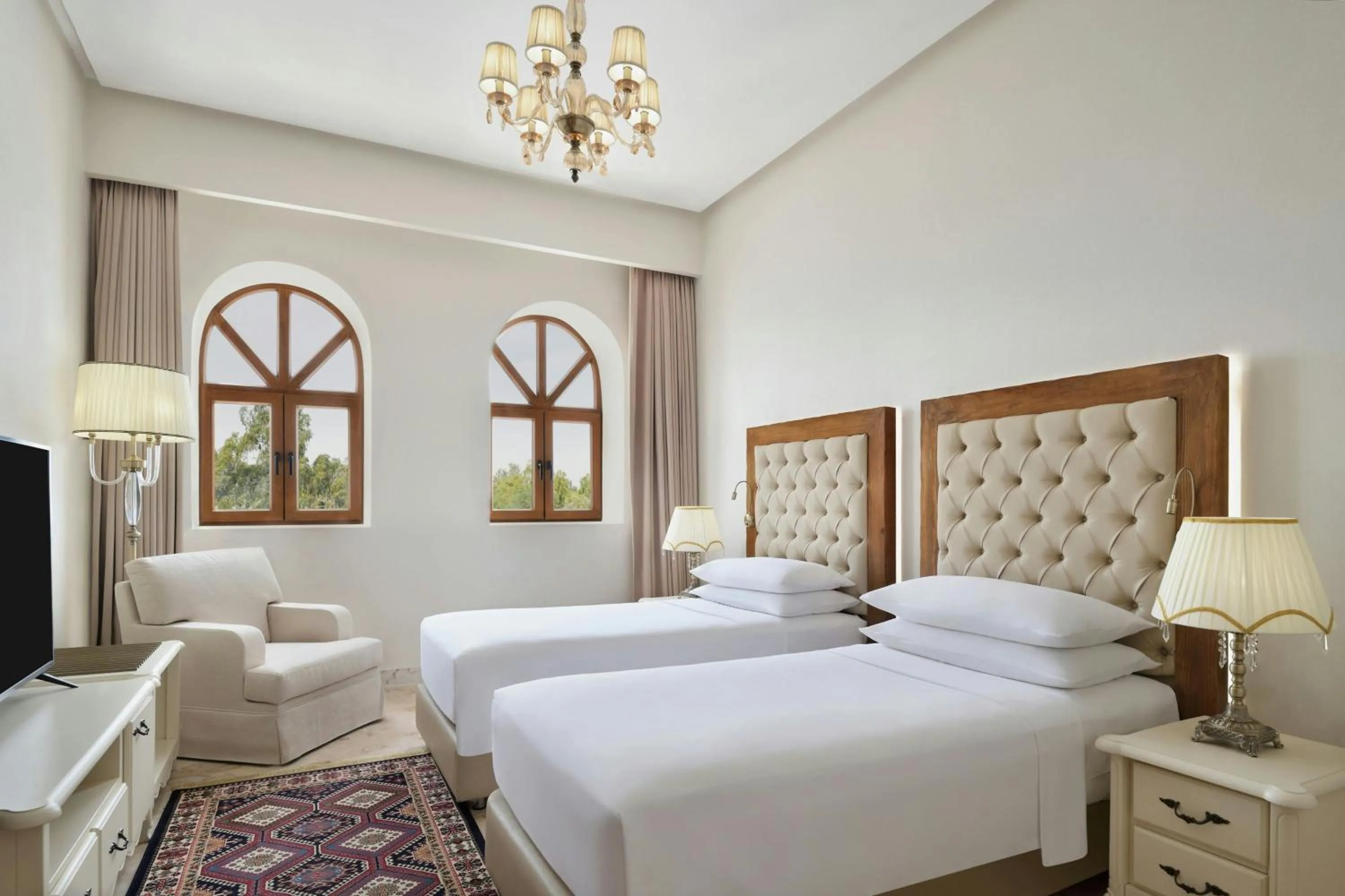 Photo of the whole room, Bed in Al Samriya Hotel, Doha, Autograph Collection