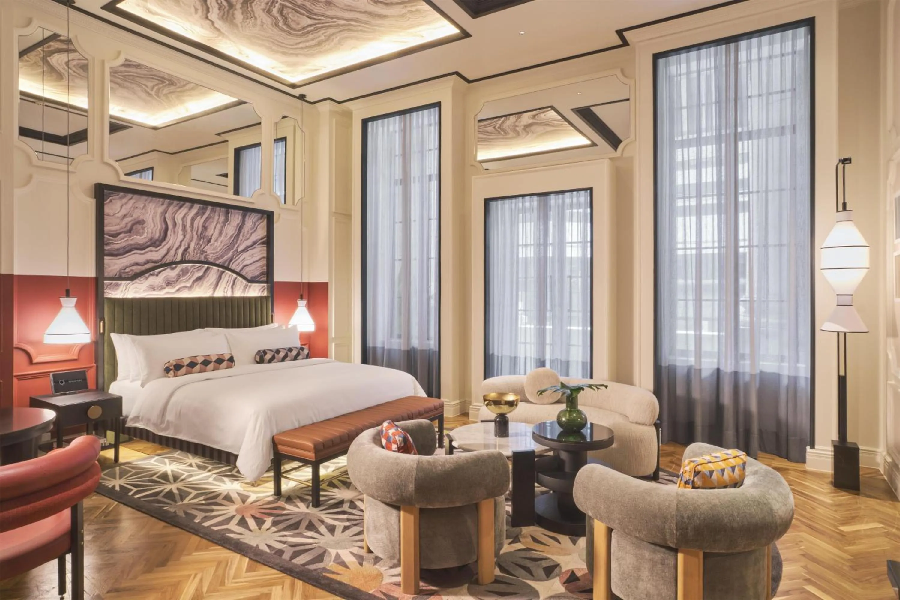 Photo of the whole room, Bed in QT Singapore