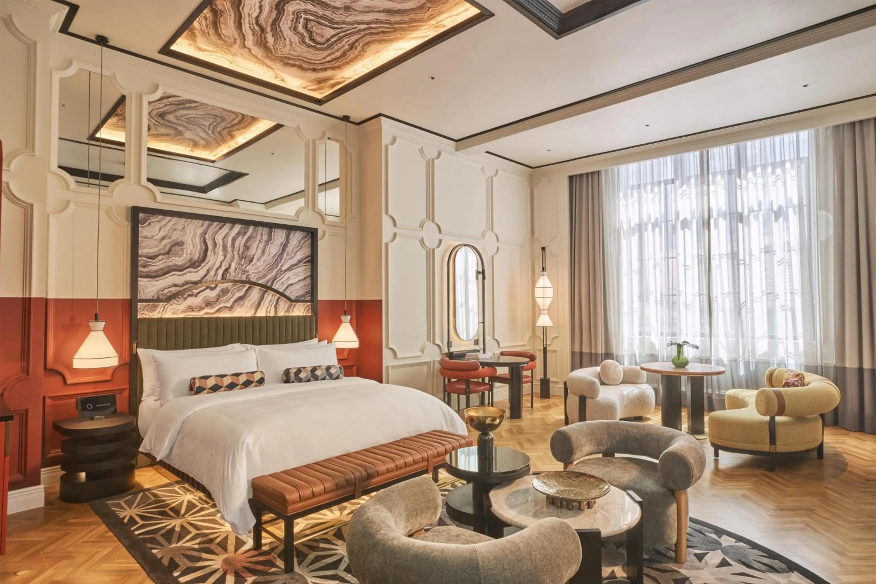 Photo of the whole room, Bed in QT Singapore