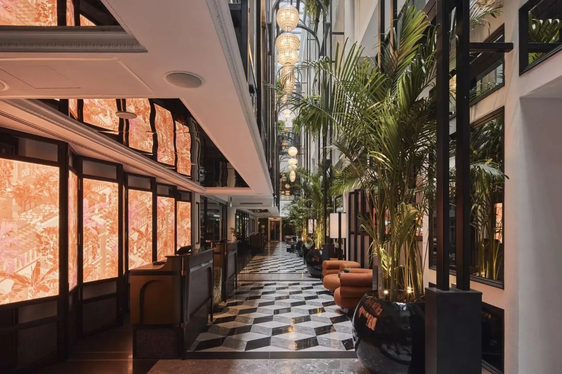 Lobby or reception in QT Singapore Lobby or reception in QT Singapore