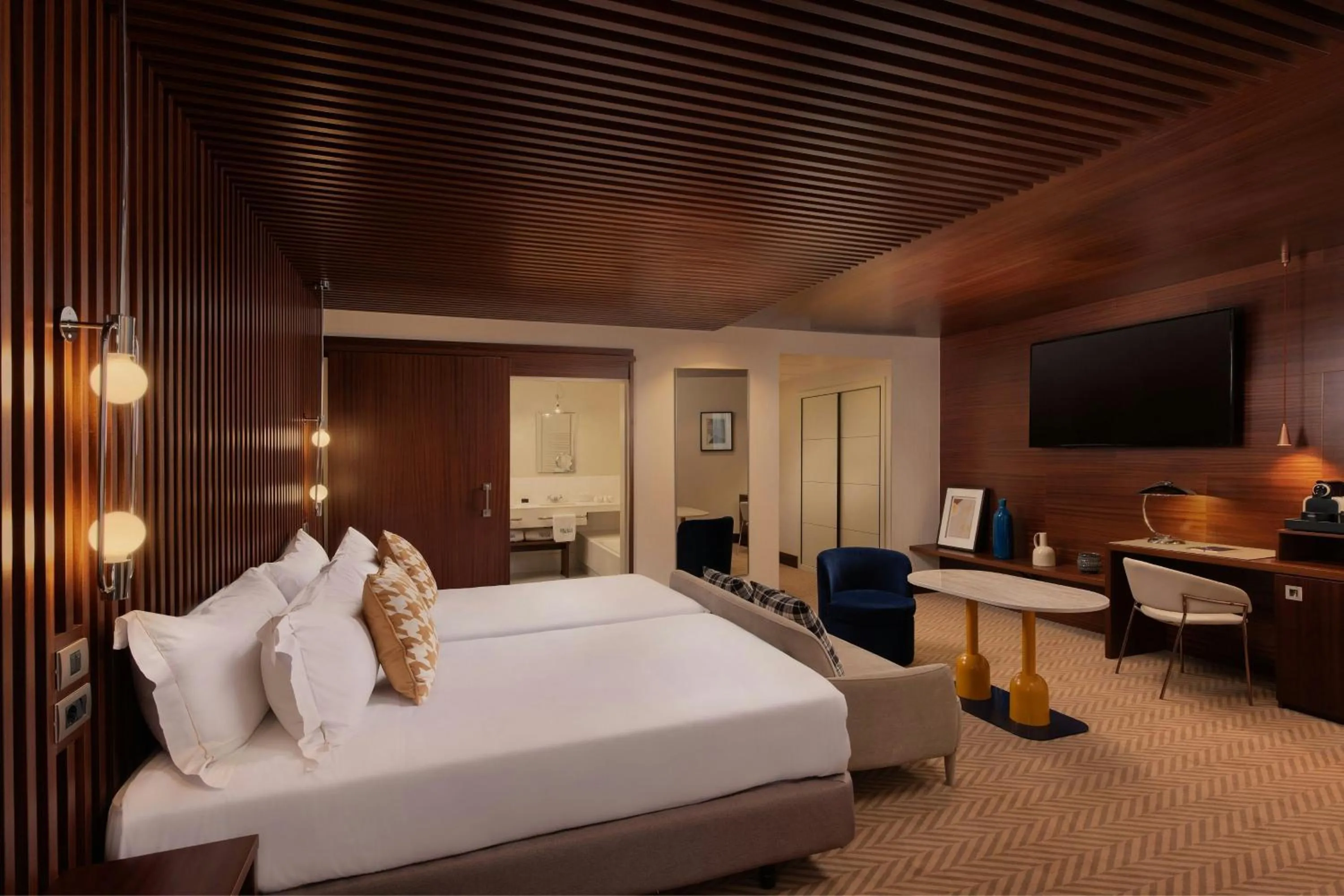 Photo of the whole room, Bed in Hotel Ercilla de Bilbao, Autograph Collection