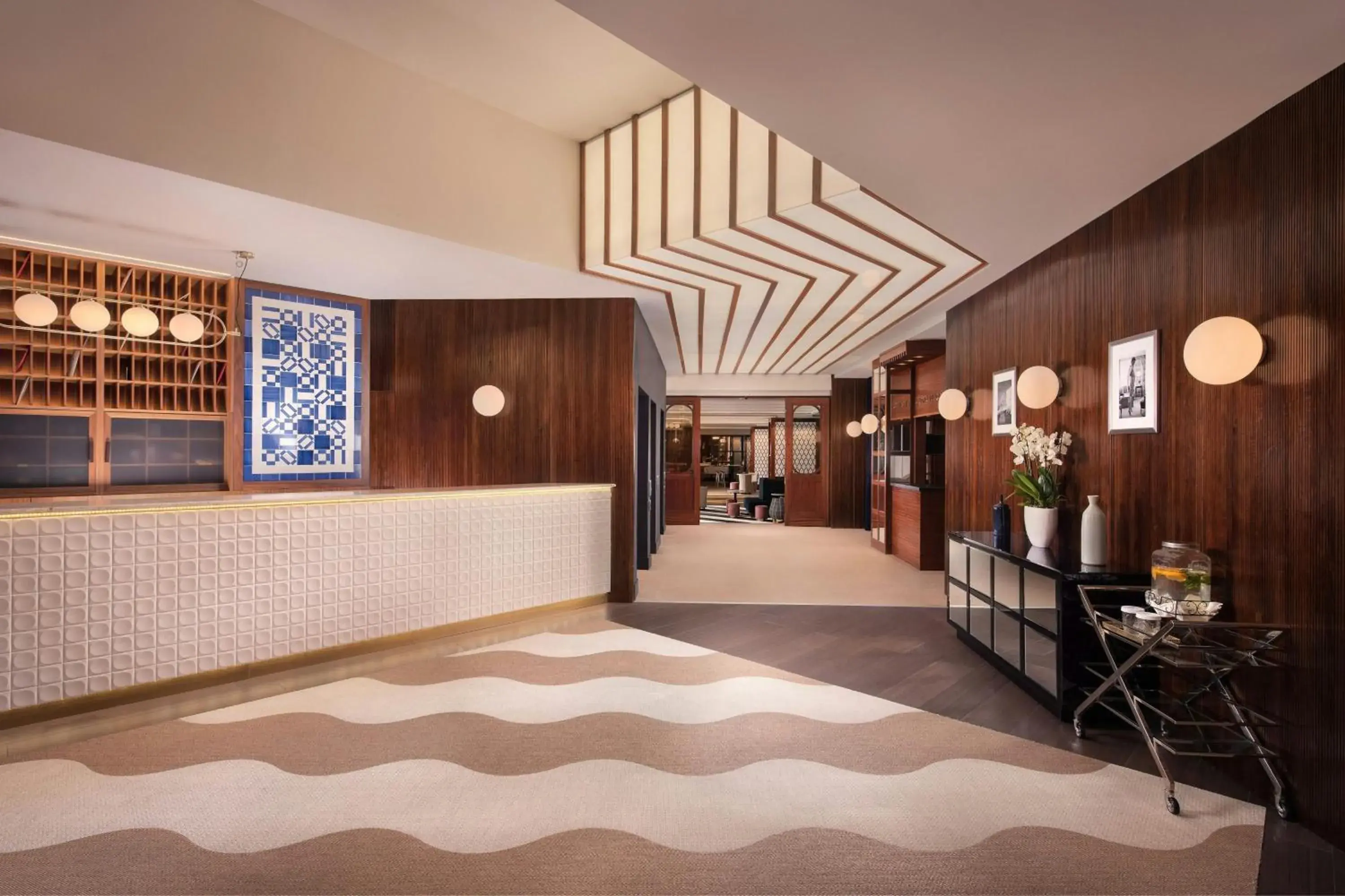 Lobby or reception in Hotel Ercilla de Bilbao, Autograph Collection Lobby or reception in Hotel Ercilla de Bilbao, Autograph Collection