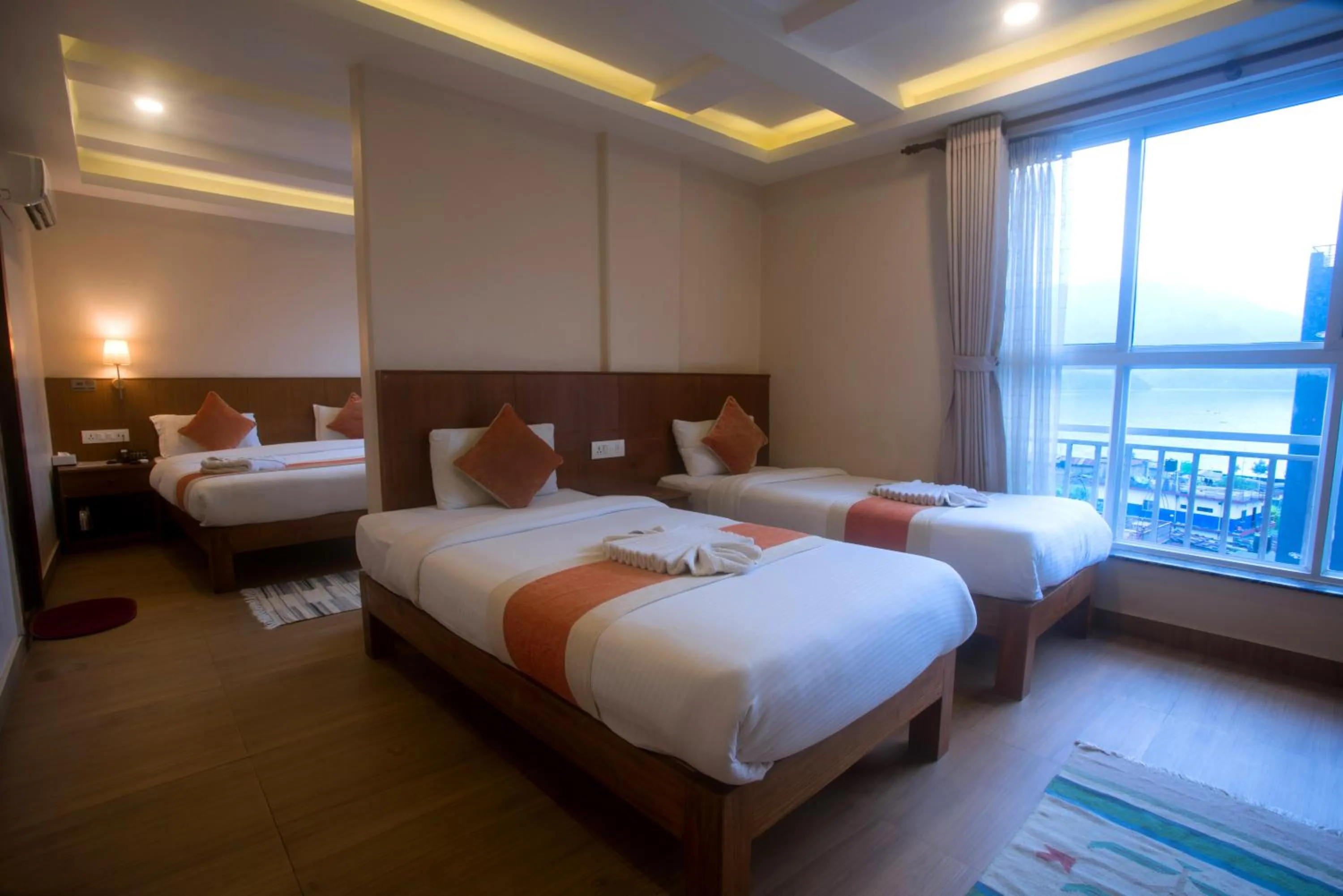 Bed in Hotel Lake Himalaya