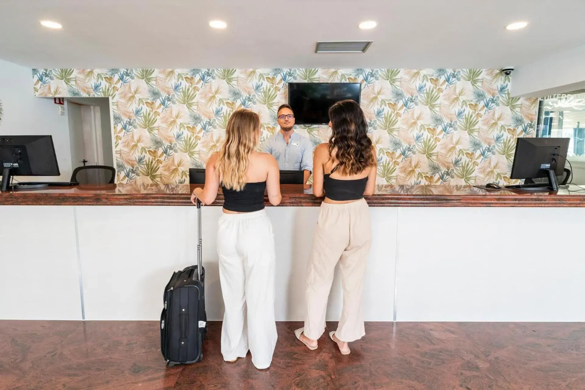 Lobby or reception in Hotel Amic Horizonte Lobby or reception in Hotel Amic Horizonte