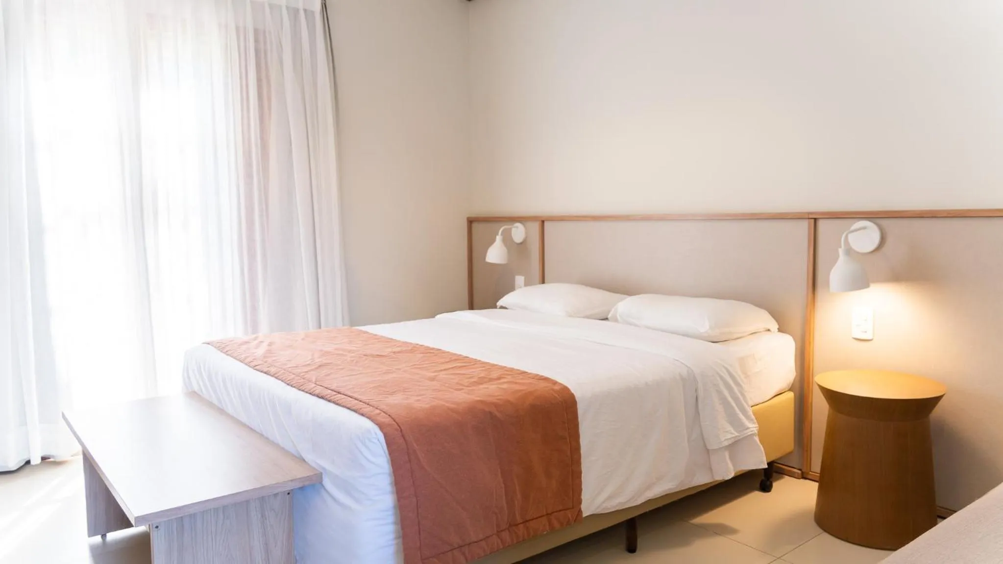 View (from property/room), Bed in Delta Maresias Club by Smart Sharing