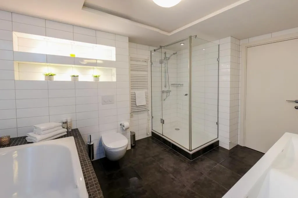 Bathroom in #stayhere - Spacious Luxury Town Hall 3BDR Apartment