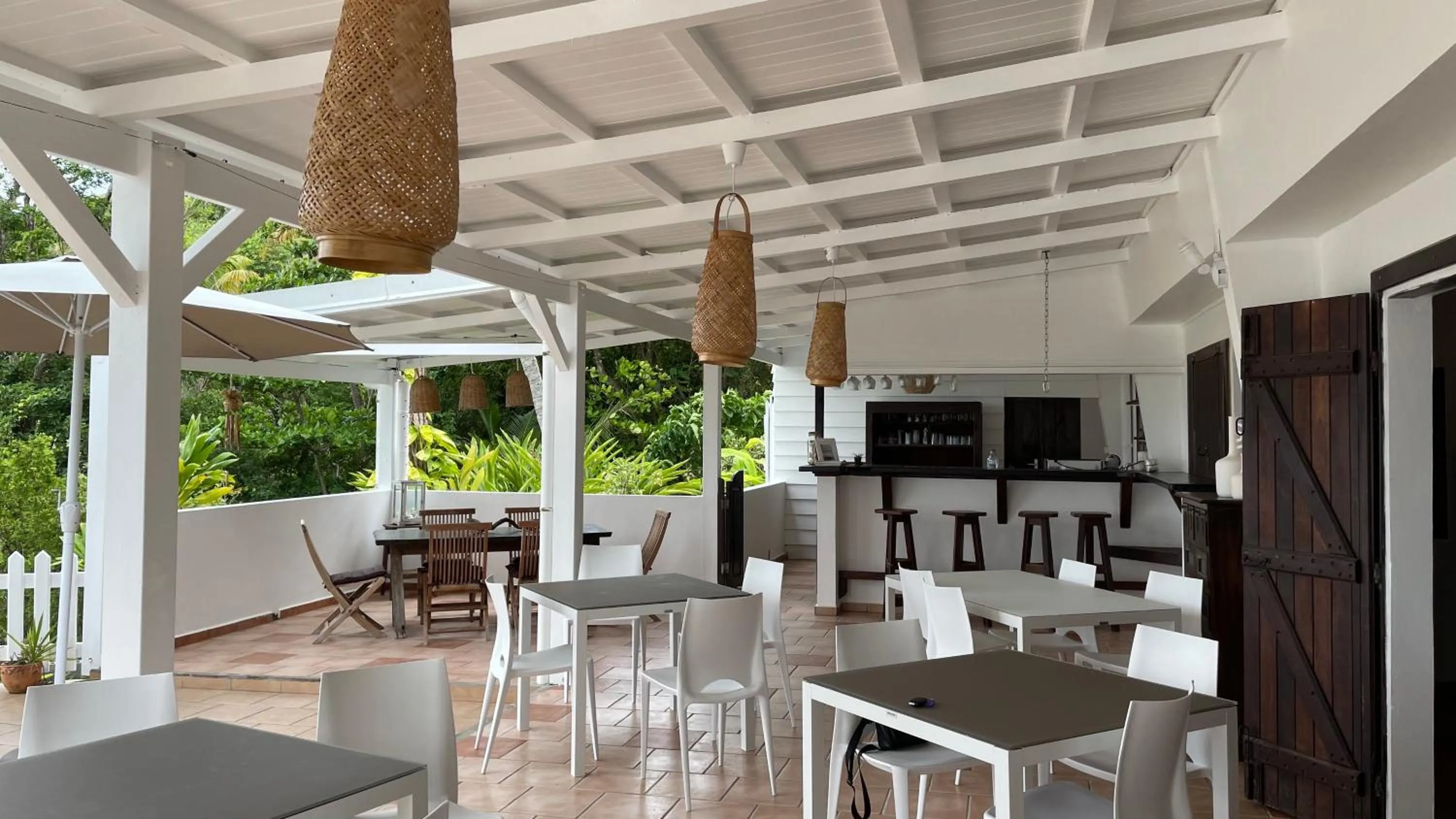 Patio in Le M Hotel Marie Galante