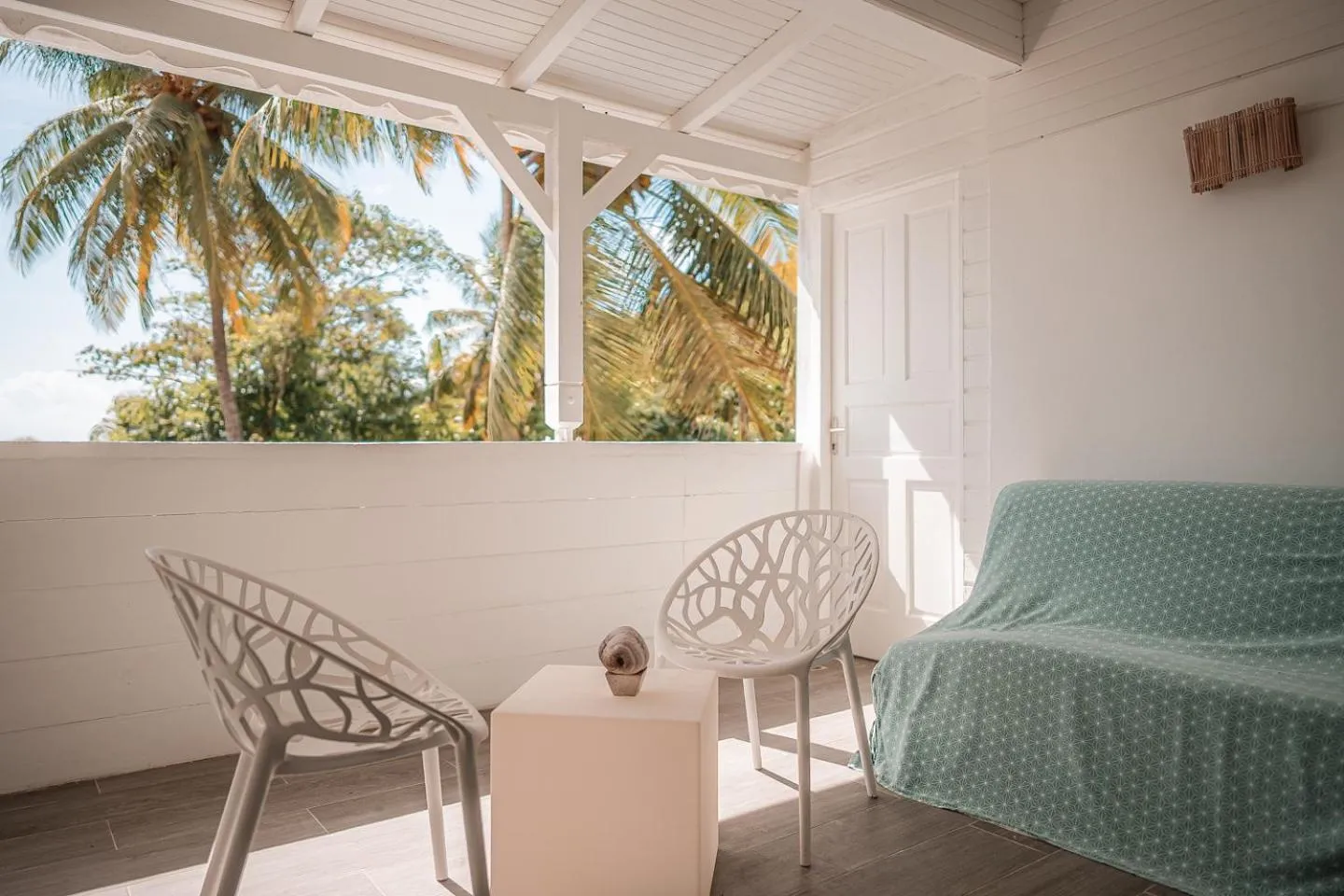 Patio, Bed in Le M Hotel Marie Galante