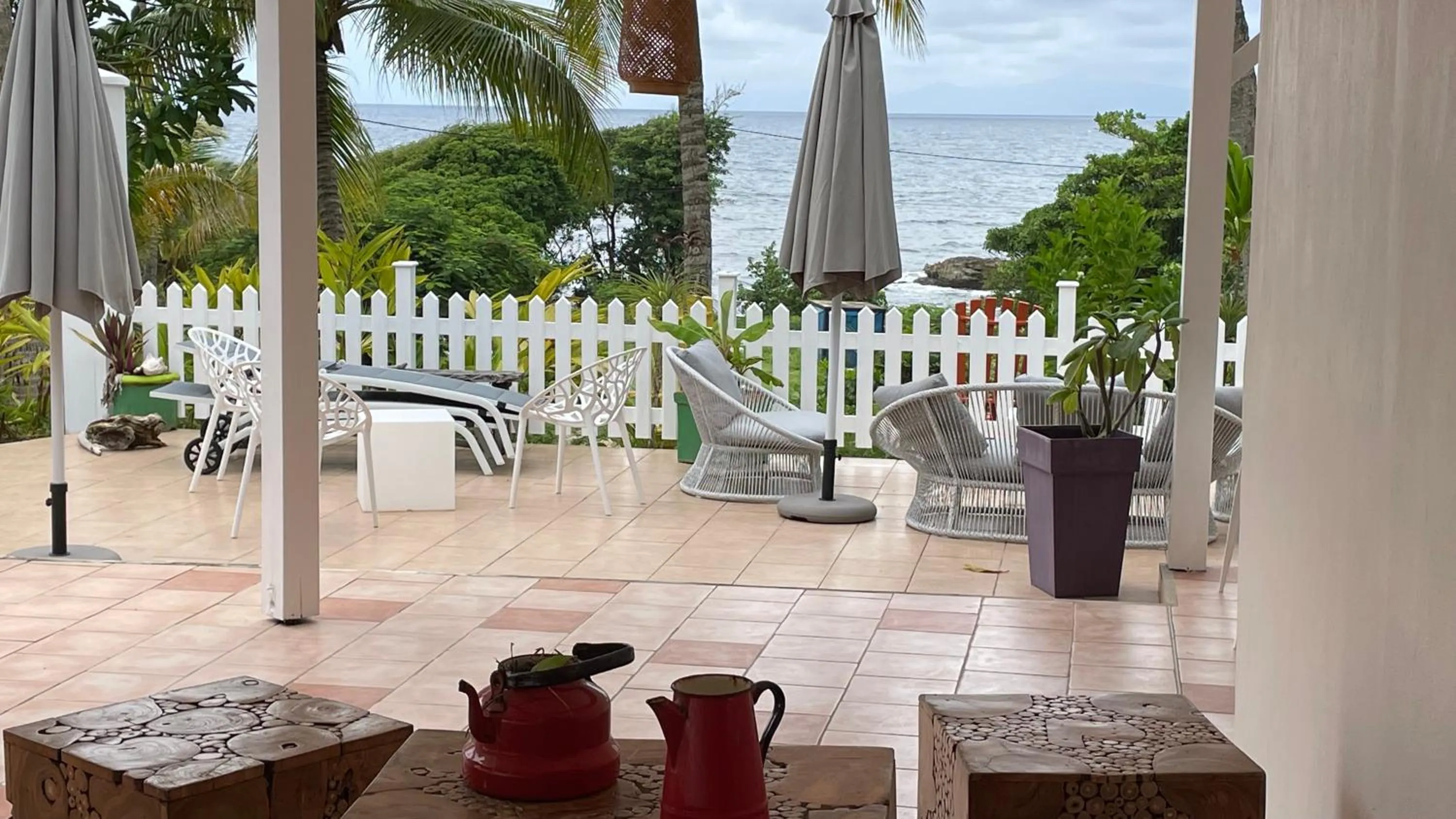 Patio in Le M Hotel Marie Galante