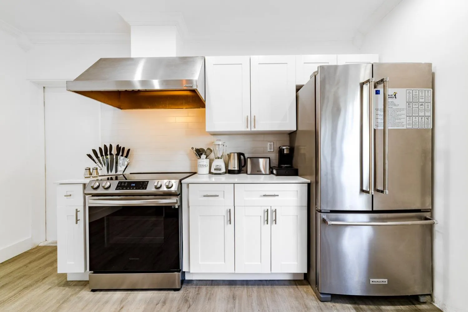 kitchen in The Blue Parrot