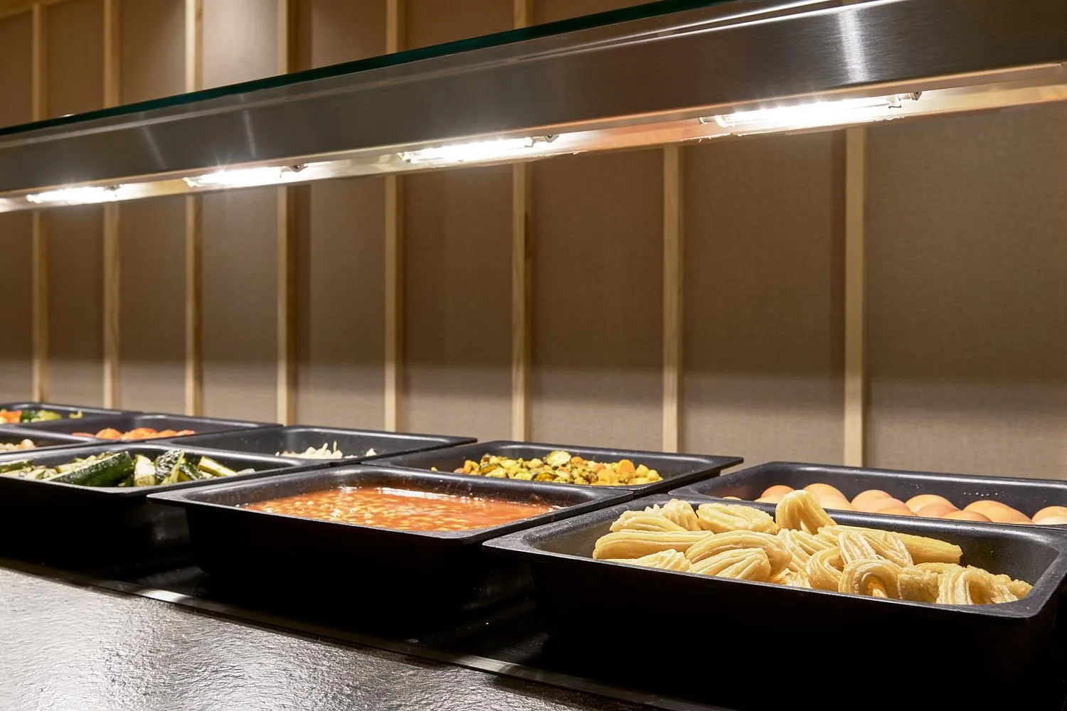 Food and drinks in tent Bahia de Palma