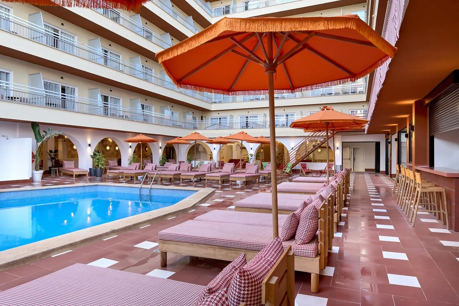 Swimming pool in tent Bahia de Palma
