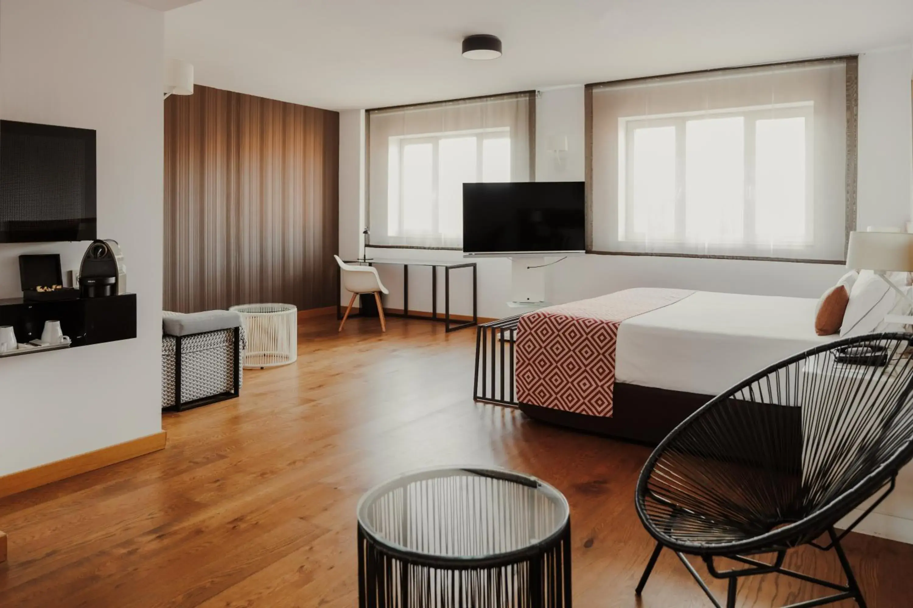 Photo of the whole room, Bed in Rafaelhoteles Atocha Photo of the whole room, Bed in Rafaelhoteles Atocha