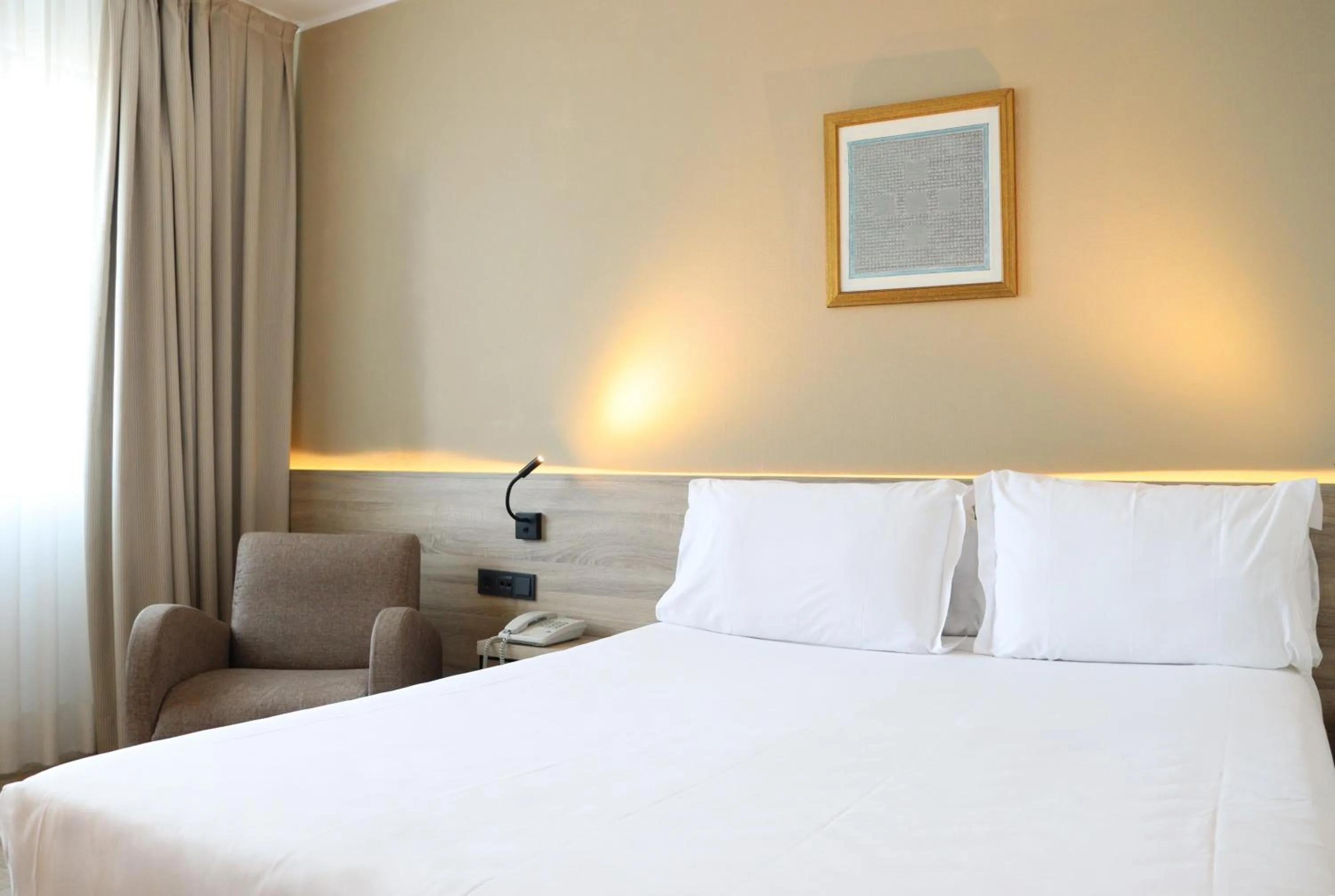 Bed in Eurohotel Diagonal Port