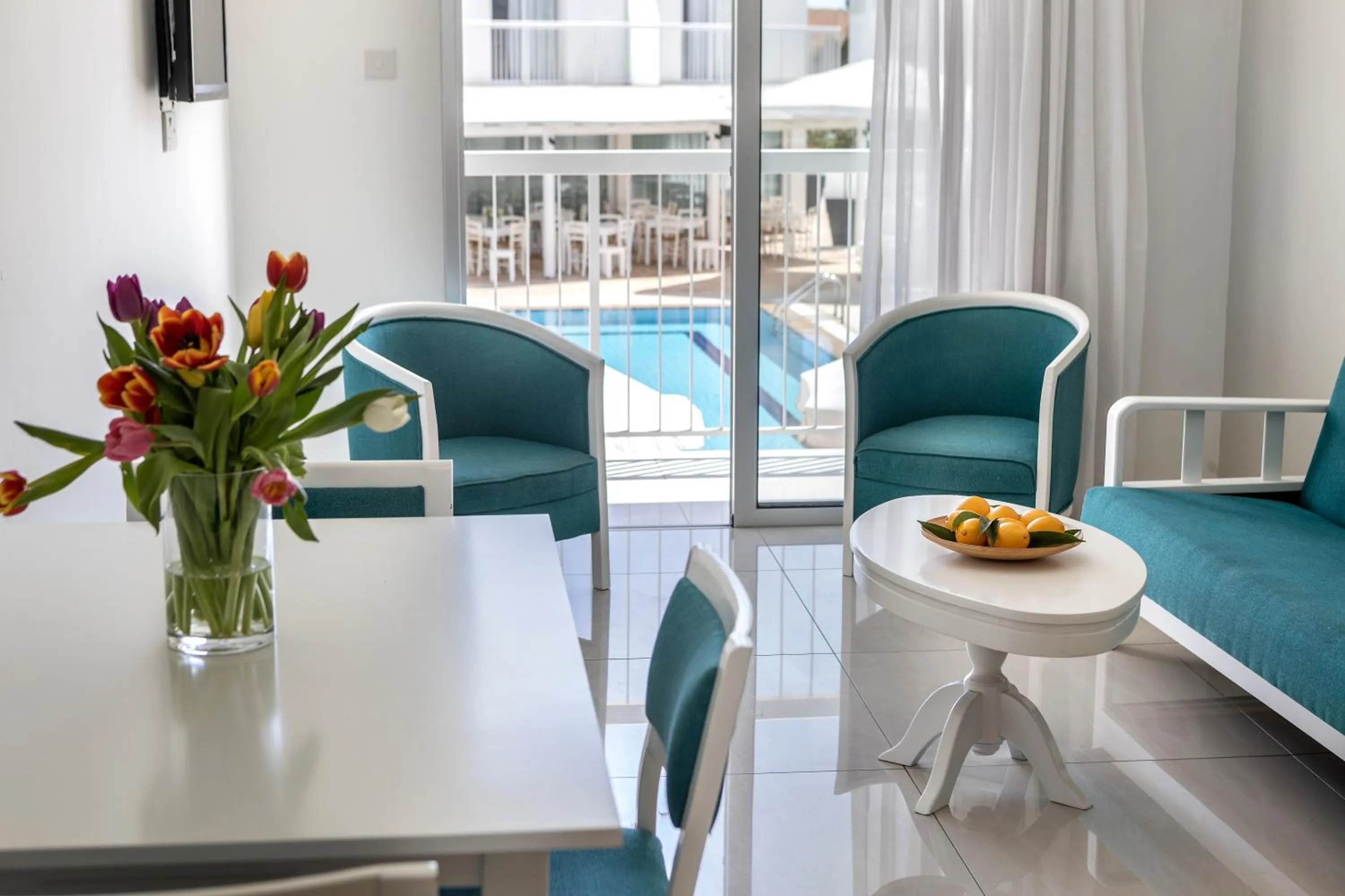 Seating area in Mia Hotel Apartment