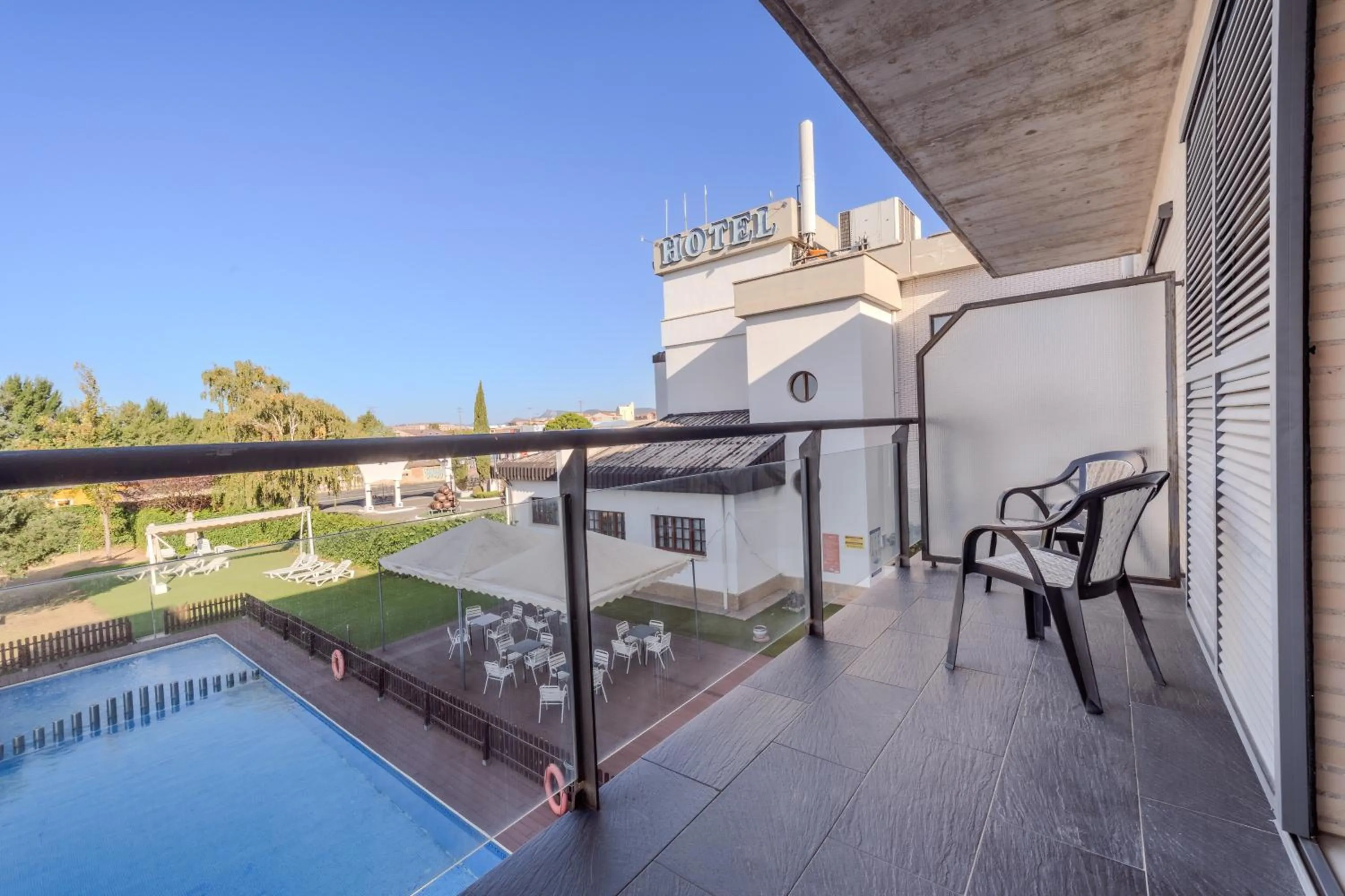 Balcony/Terrace in Hotel ITC Ciudad de Haro
